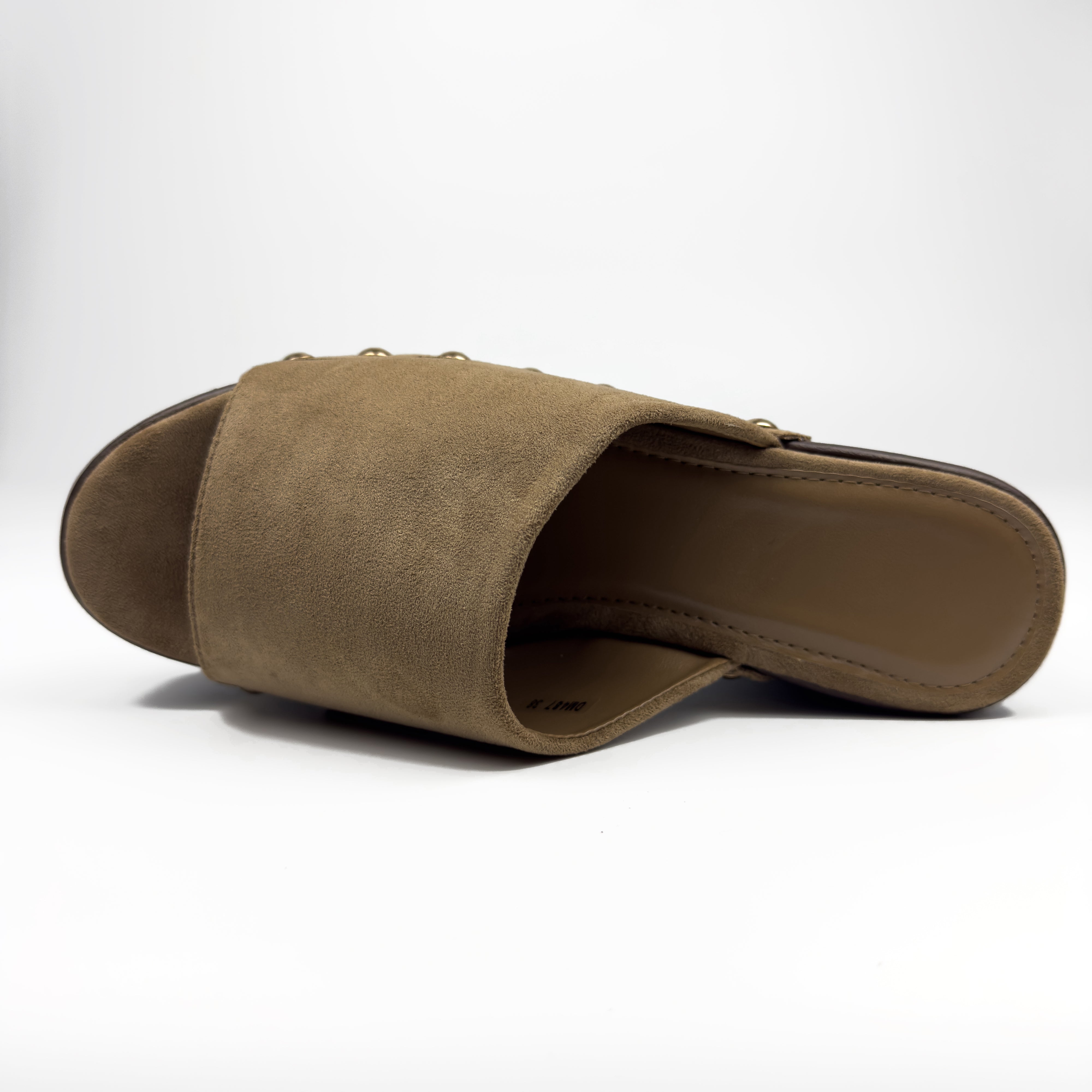 Sandales Compensées en Daim