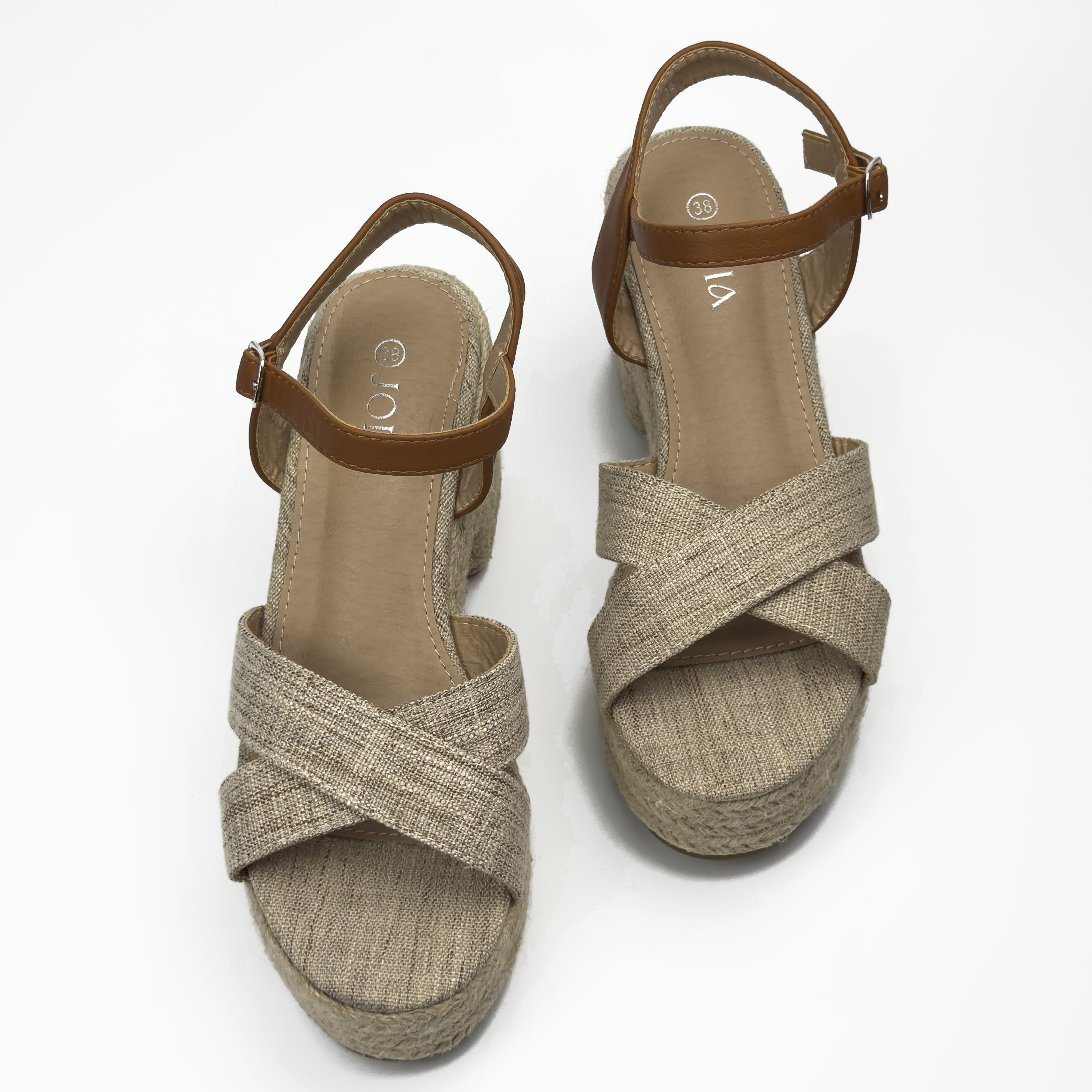 Sandales Compensées Style Espadrille Joia