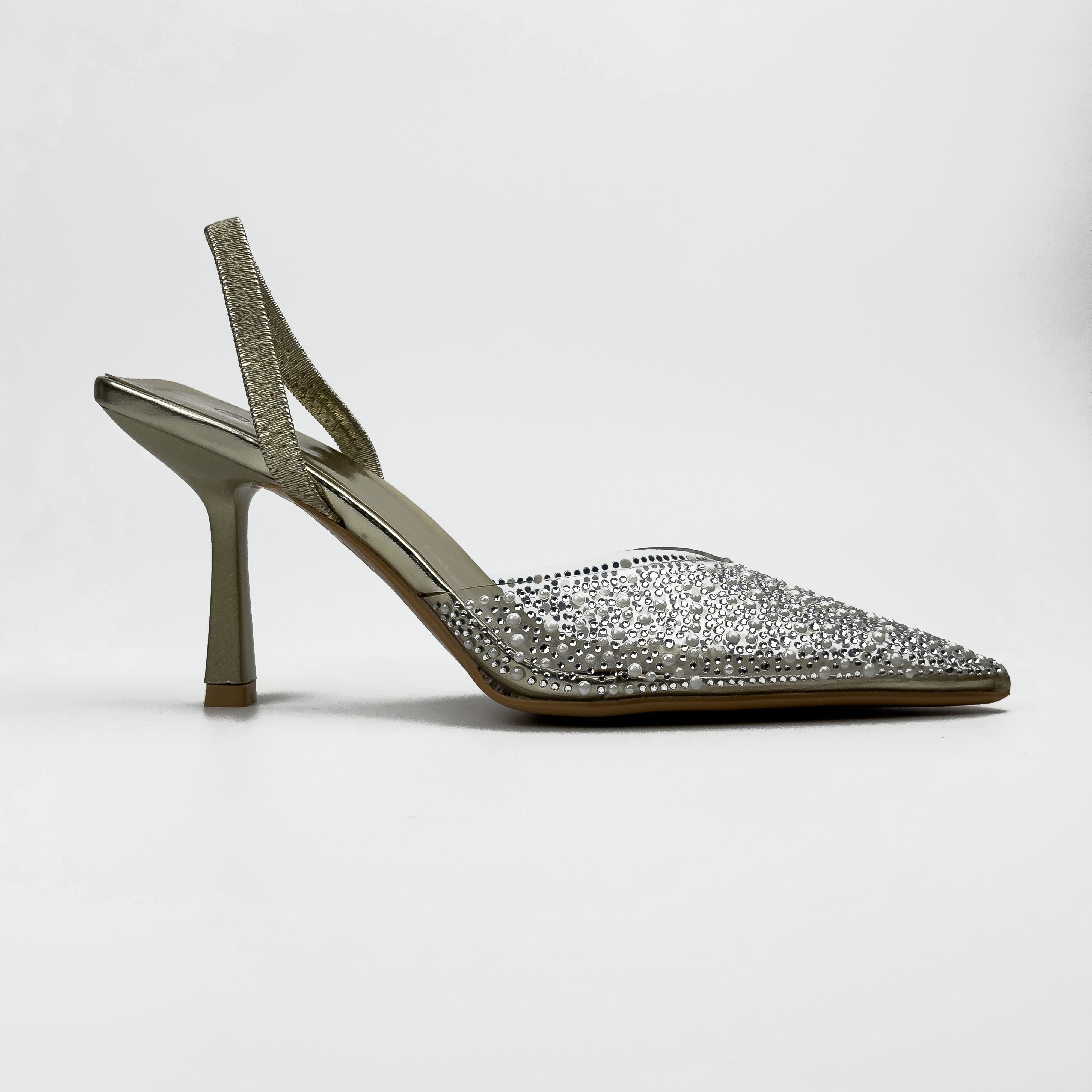 Escarpins Slingback à Strass