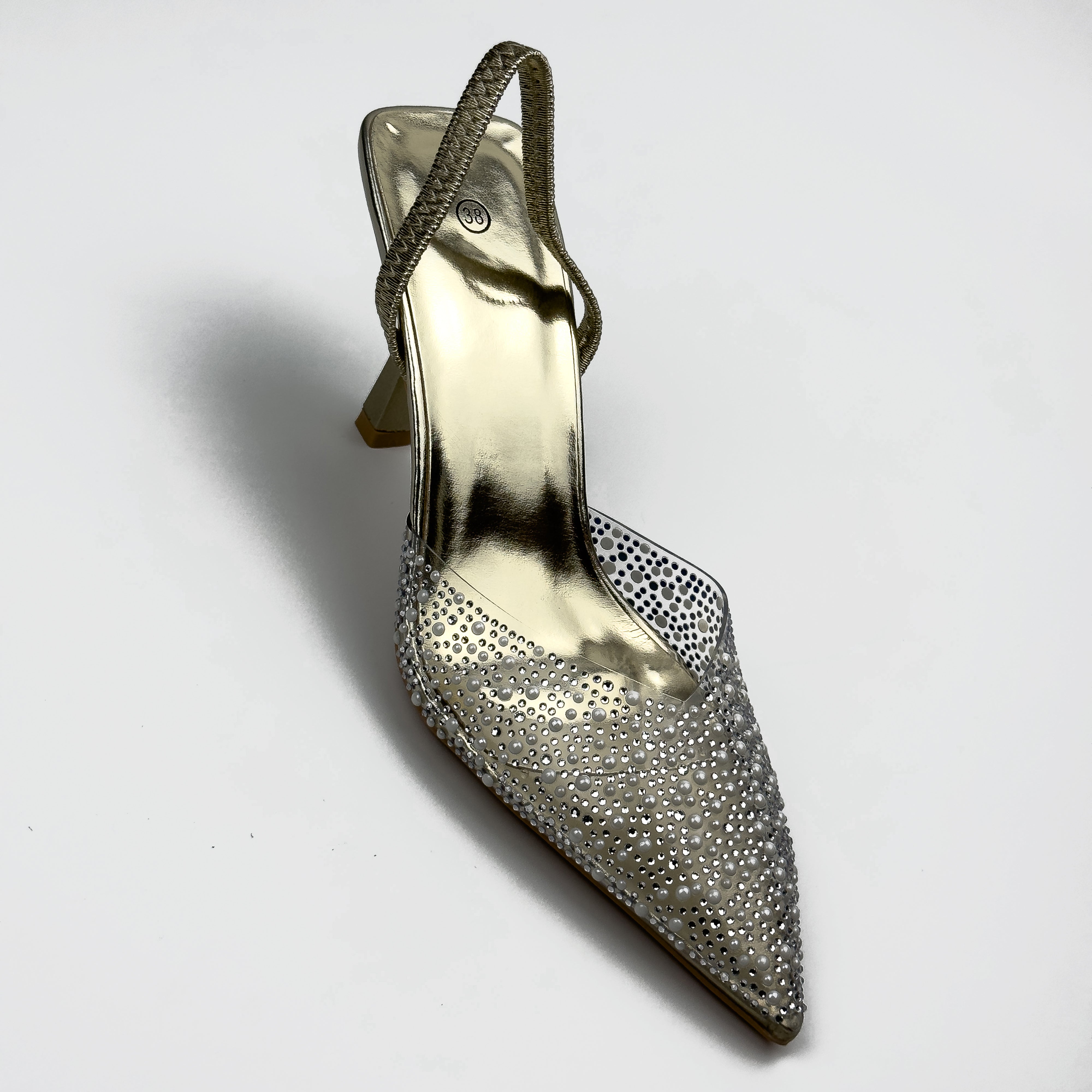 Escarpins Slingback à Strass