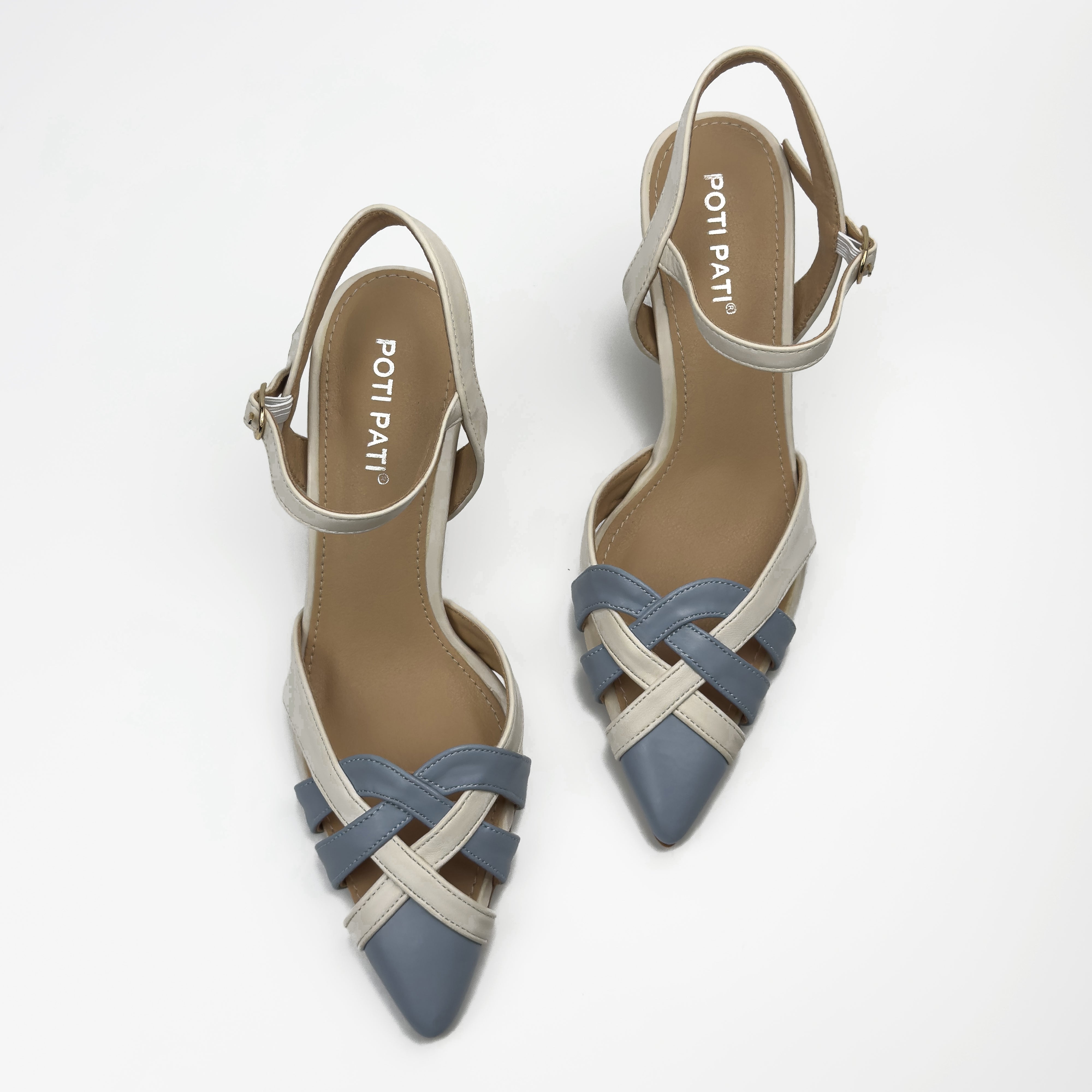 Escarpins Slingback Tressés