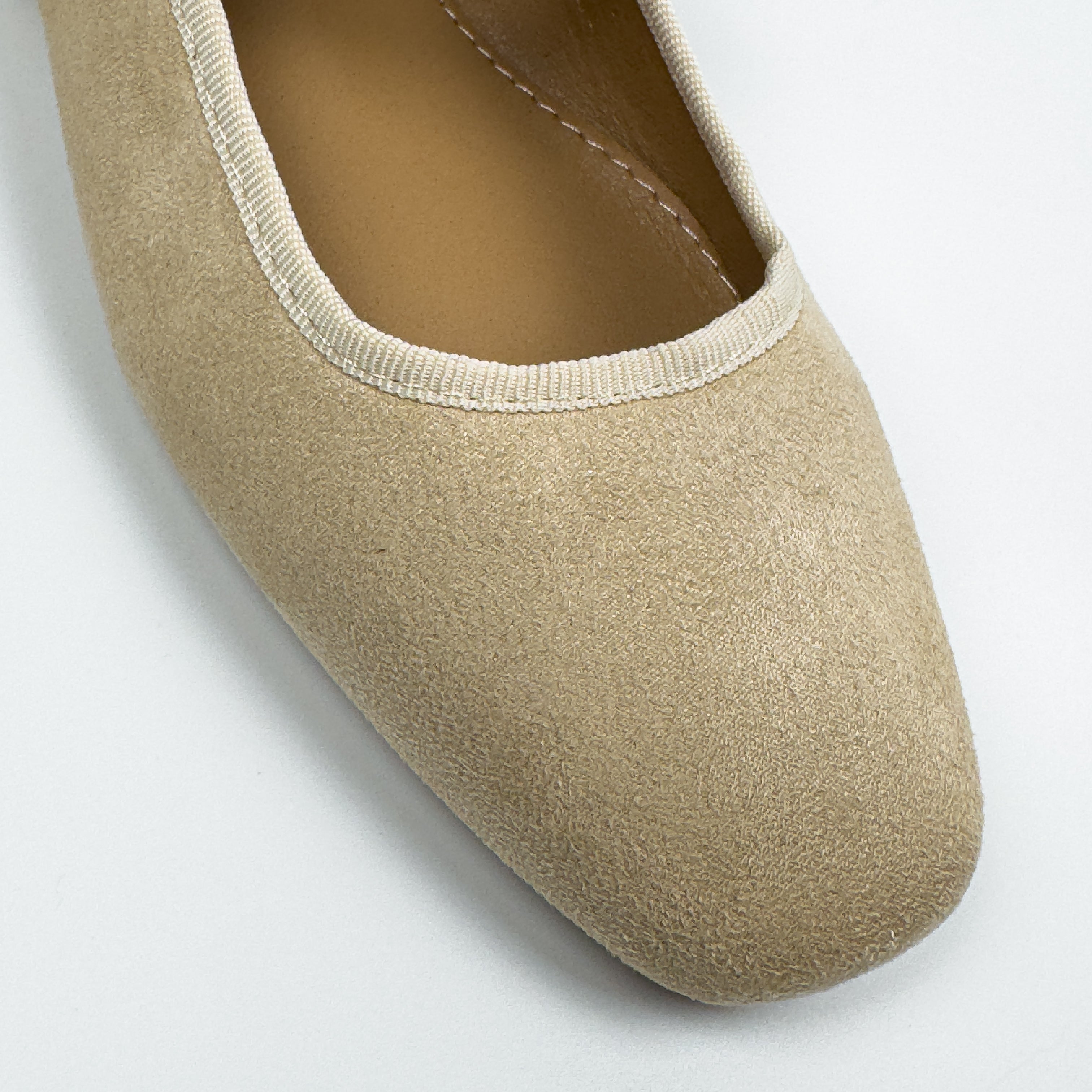 Ballerines Type Mary Jane en Suédine Douce