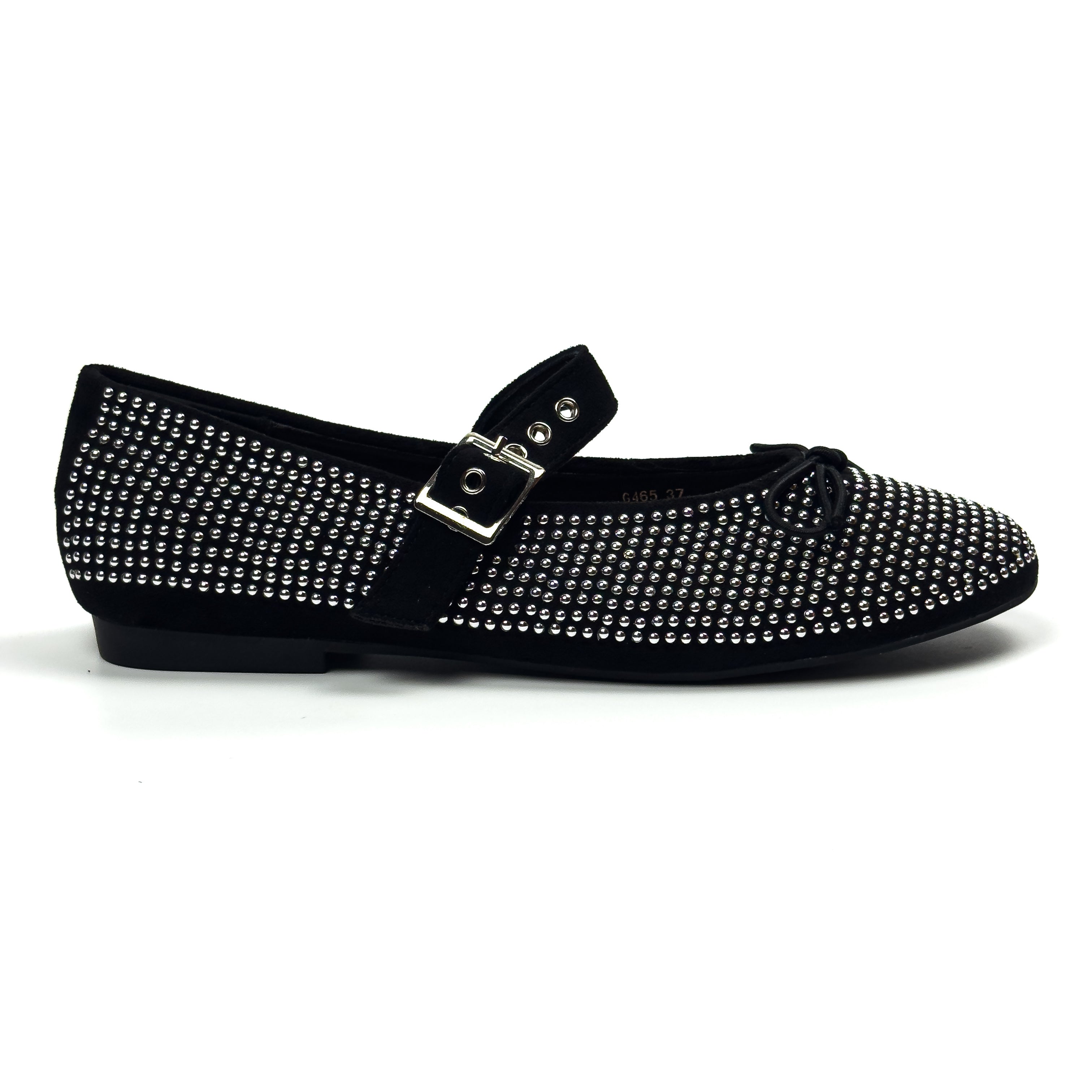 Ballerines Mary Jane Cloutées en Suédine