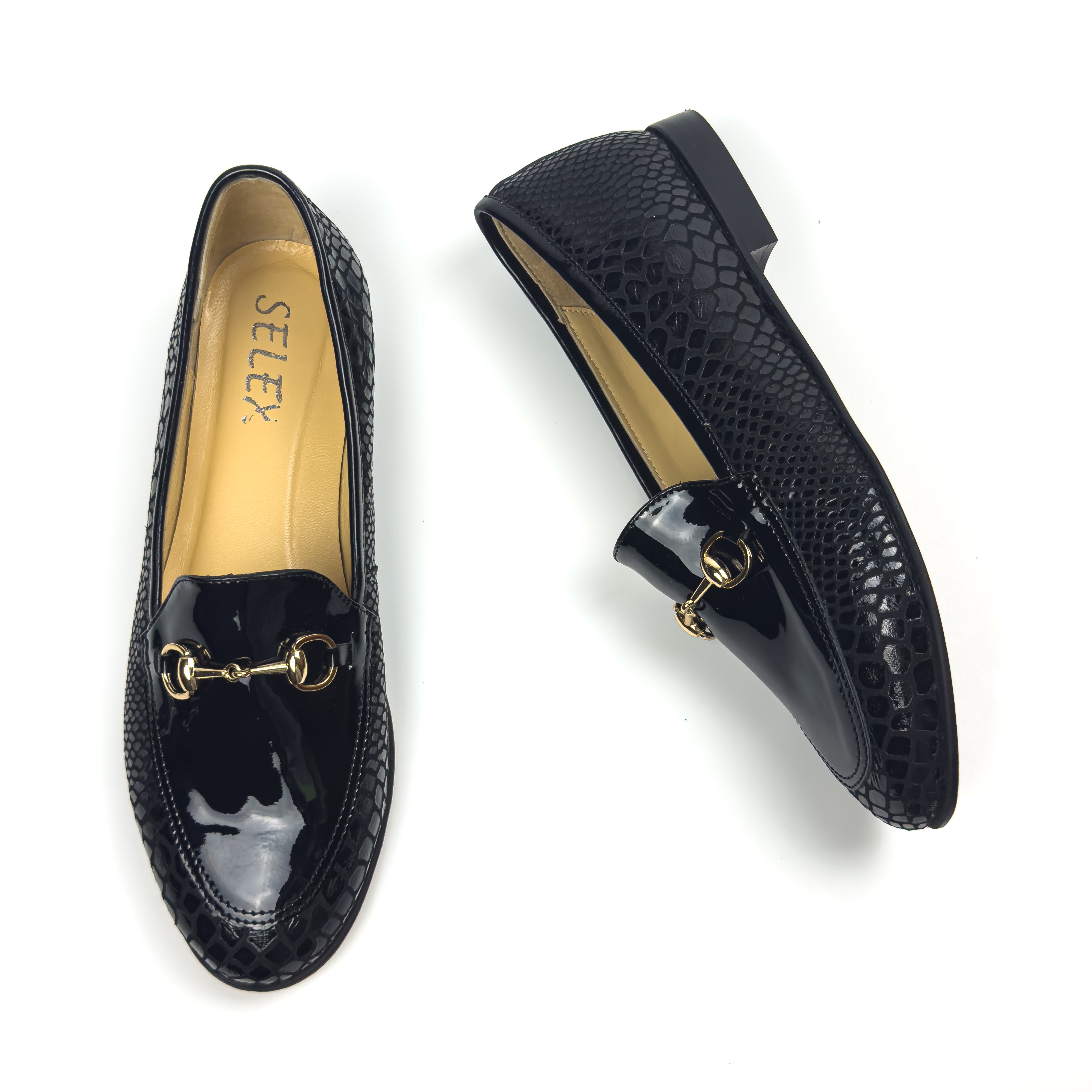 Mocassins à Mors en Vrai Cuir pour Femme