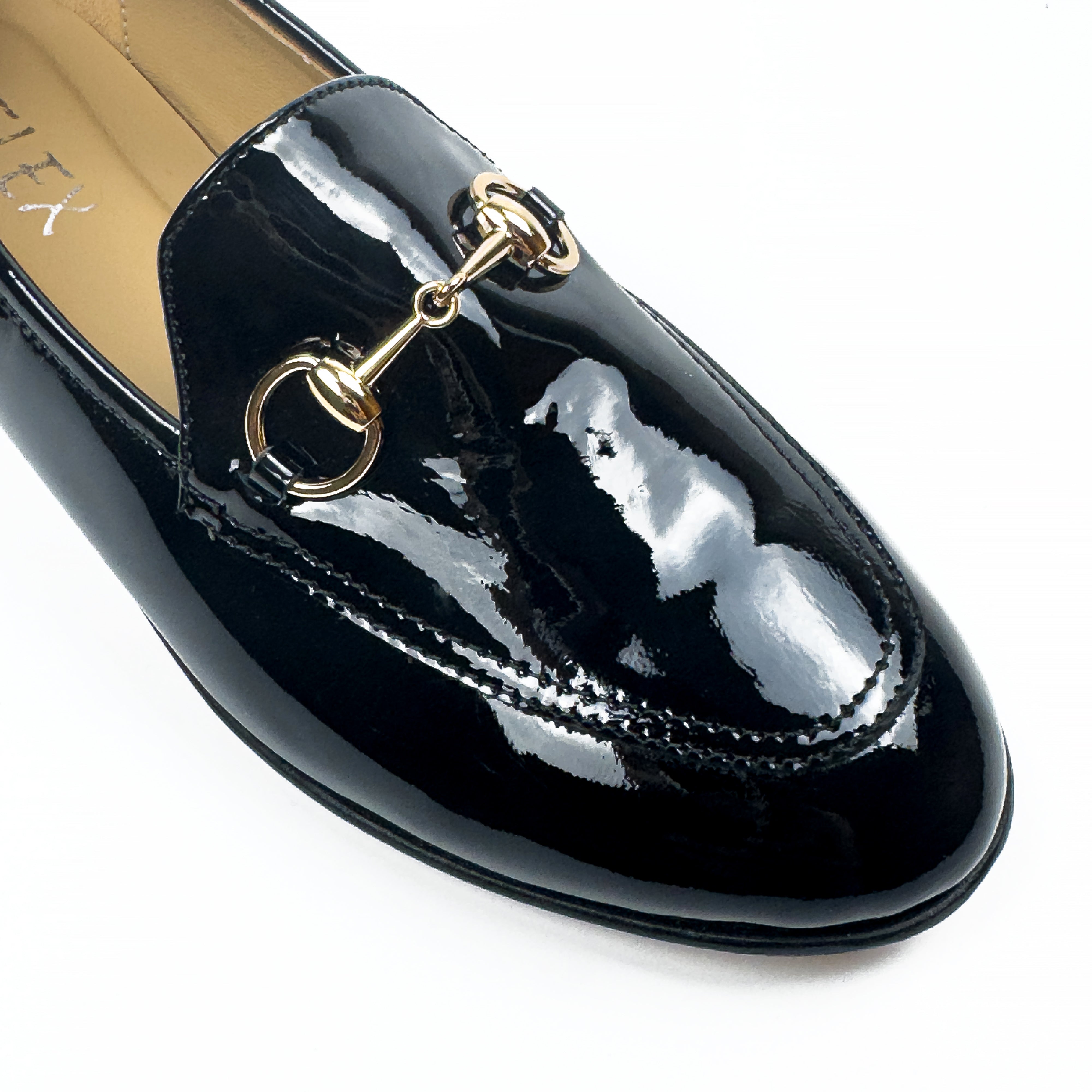 Mocassins Classiques pour Femme en Vrai Cuir Verni