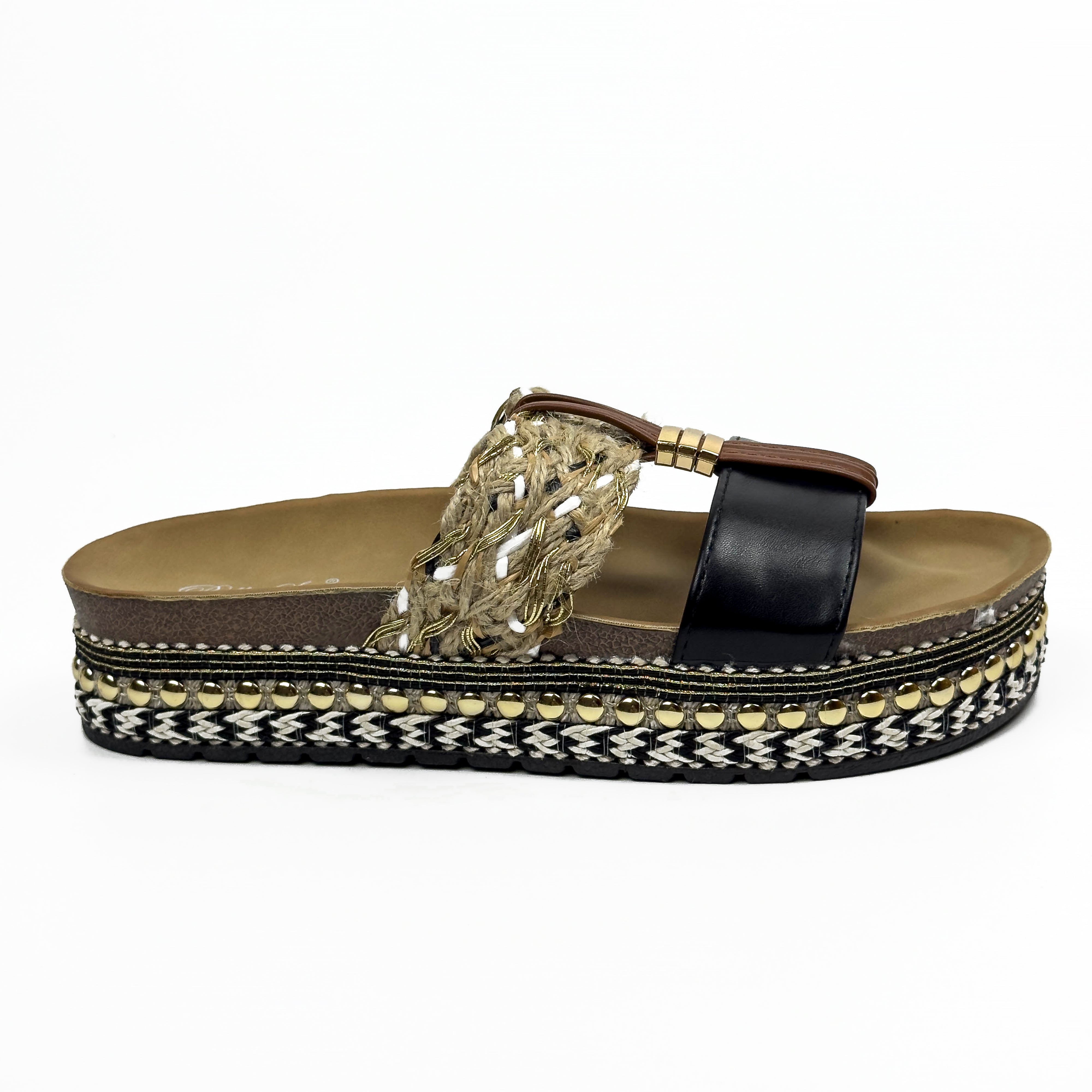 Sandales Mules à Plateforme Style Bohème Chic