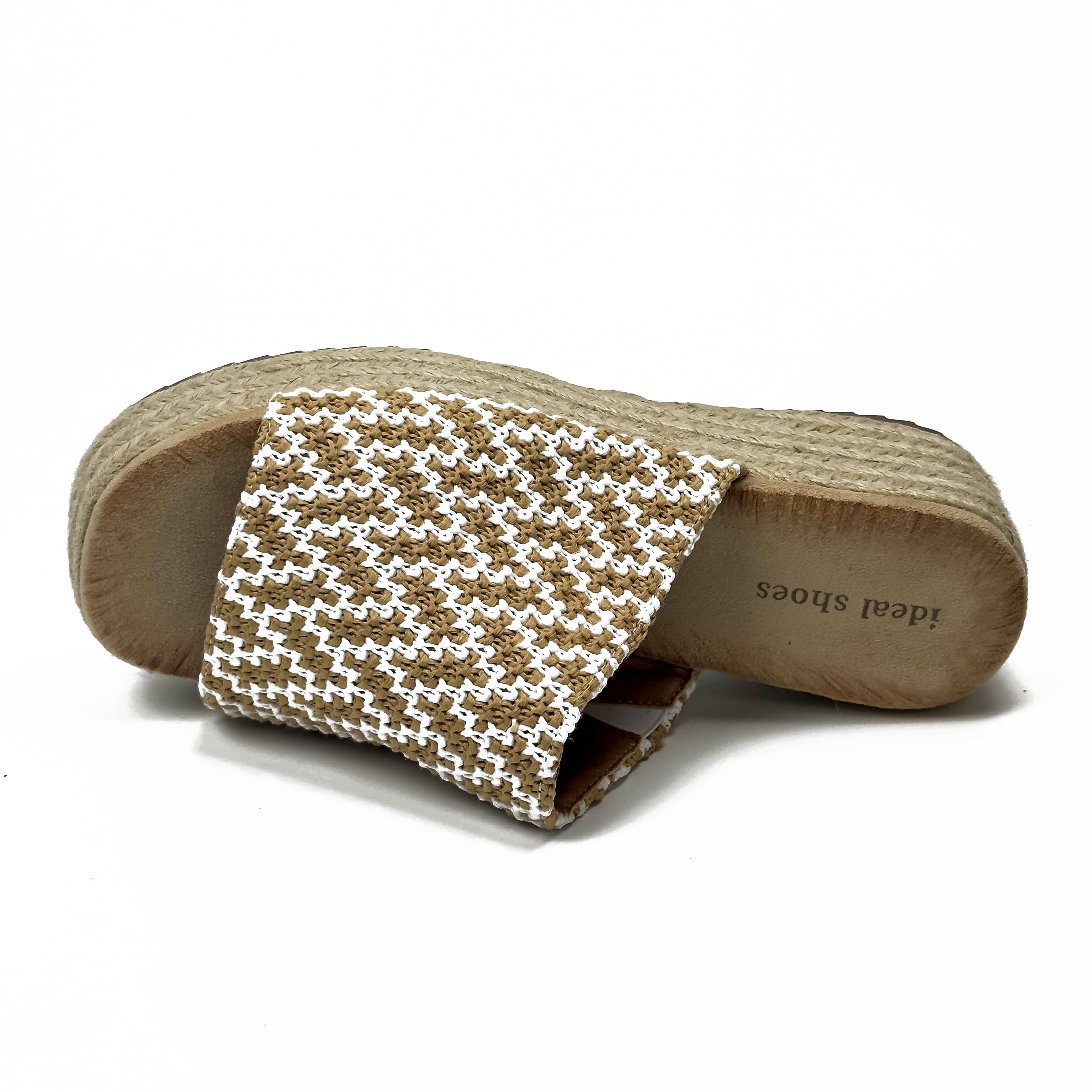 Sandales Compensées Style Espadrille