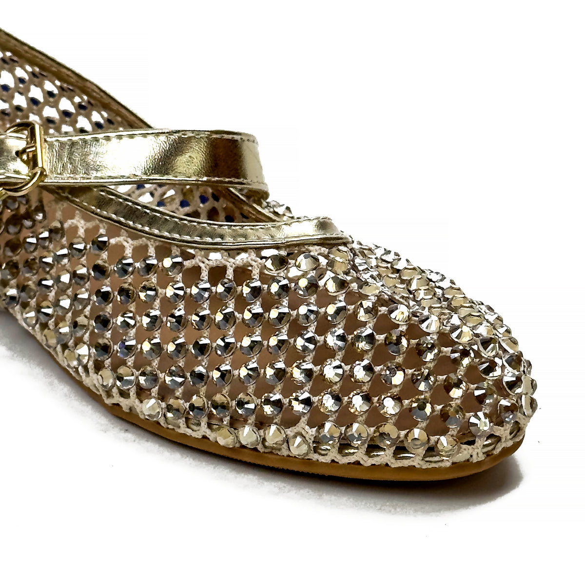 Ballerines Mary Jane à Strass