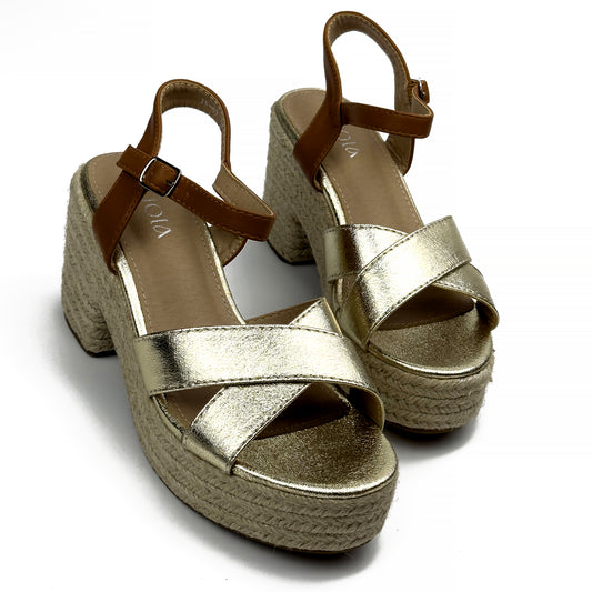 Sandales Compensées Style Espadrille Joia