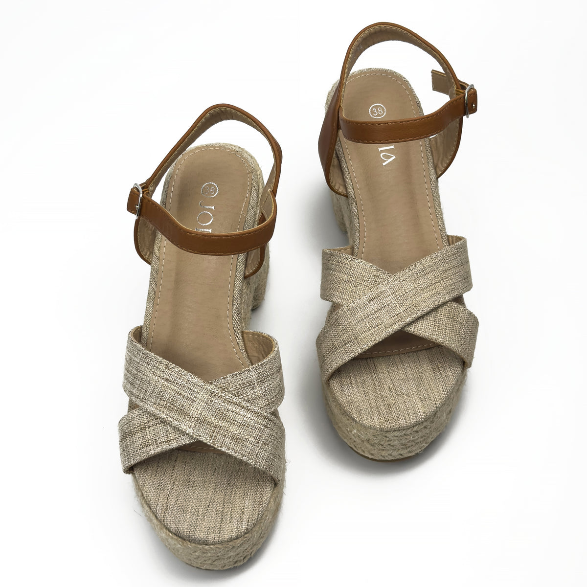 Sandales Compensées Style Espadrille Joia