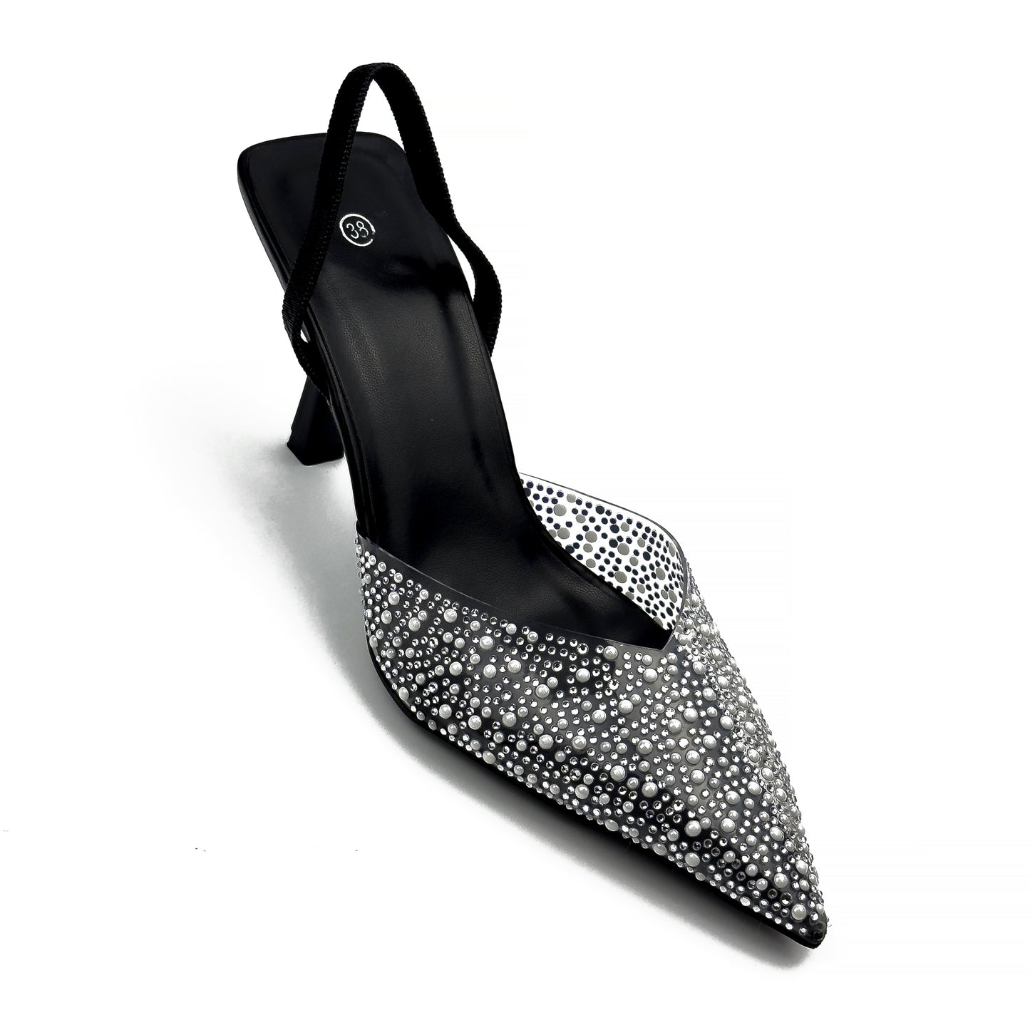 Escarpins Slingback à Strass
