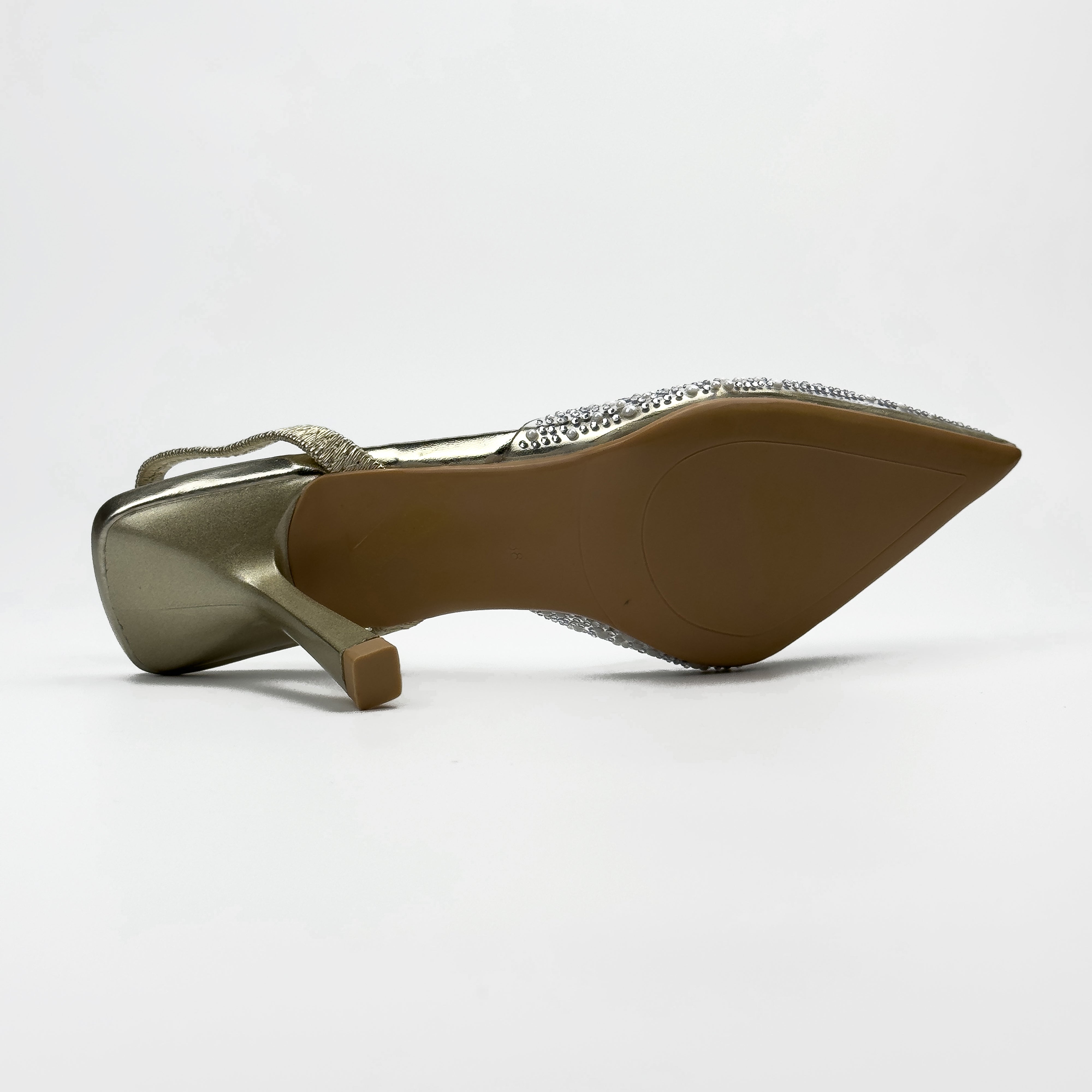 Escarpins Slingback à Strass