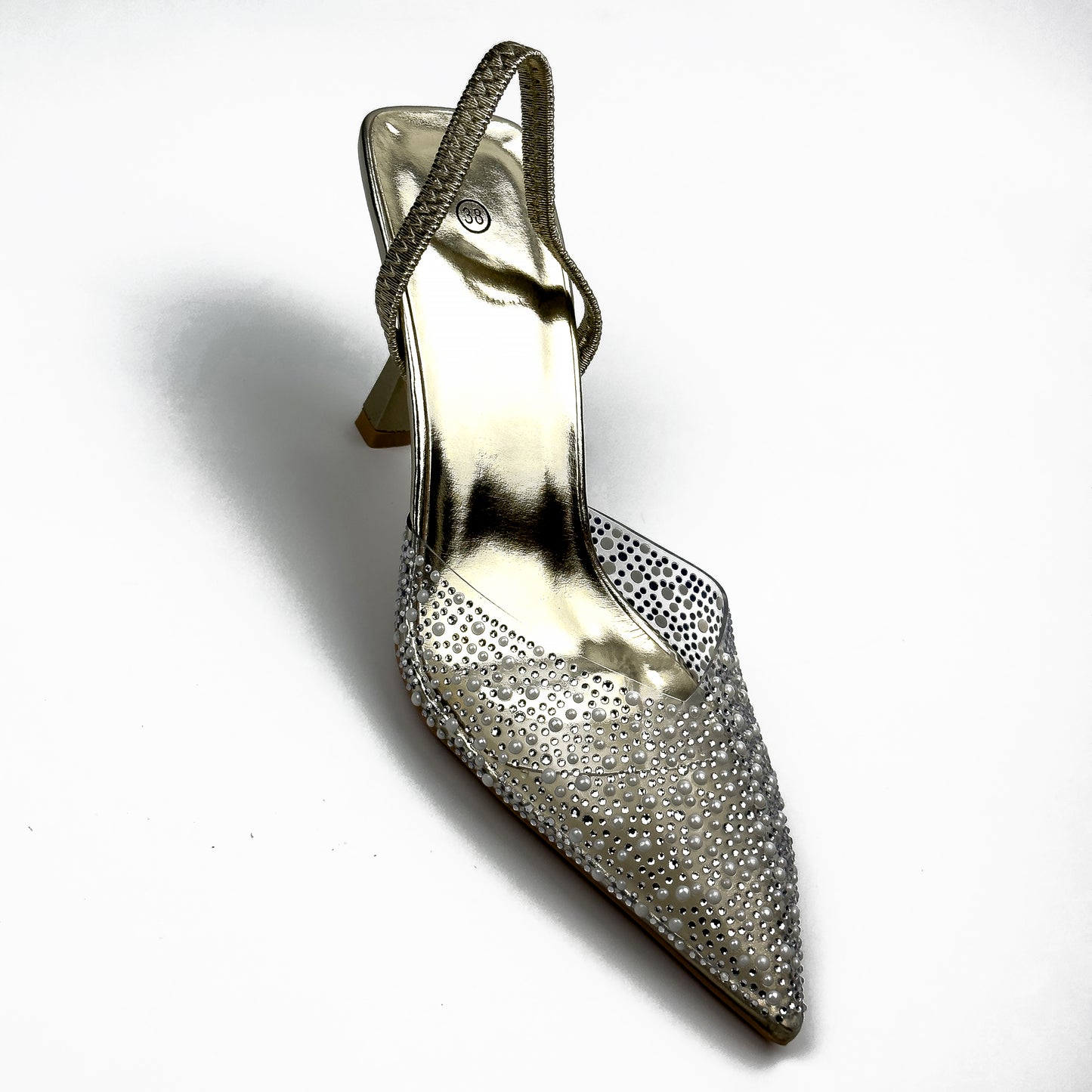 Escarpins Slingback à Strass
