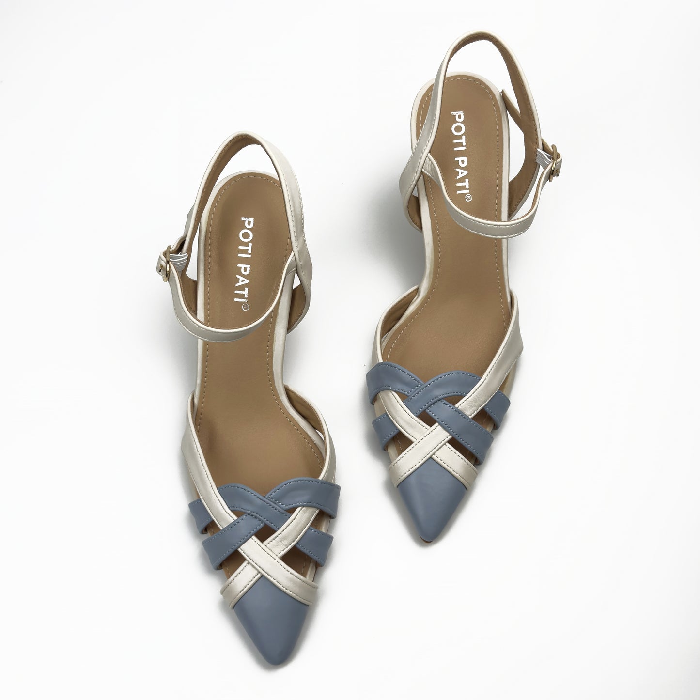 Escarpins Slingback Tressés