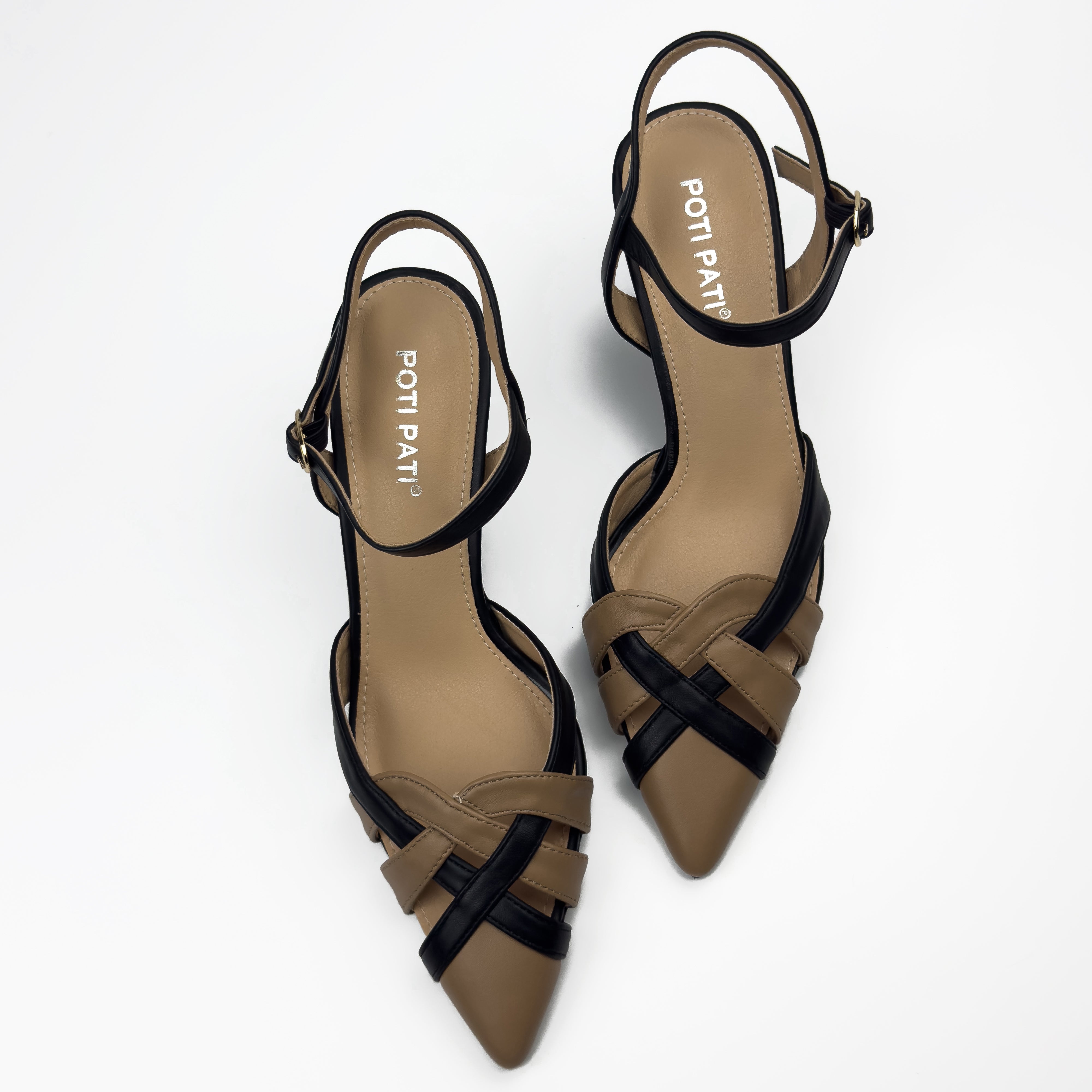 Escarpins Slingback Tressés