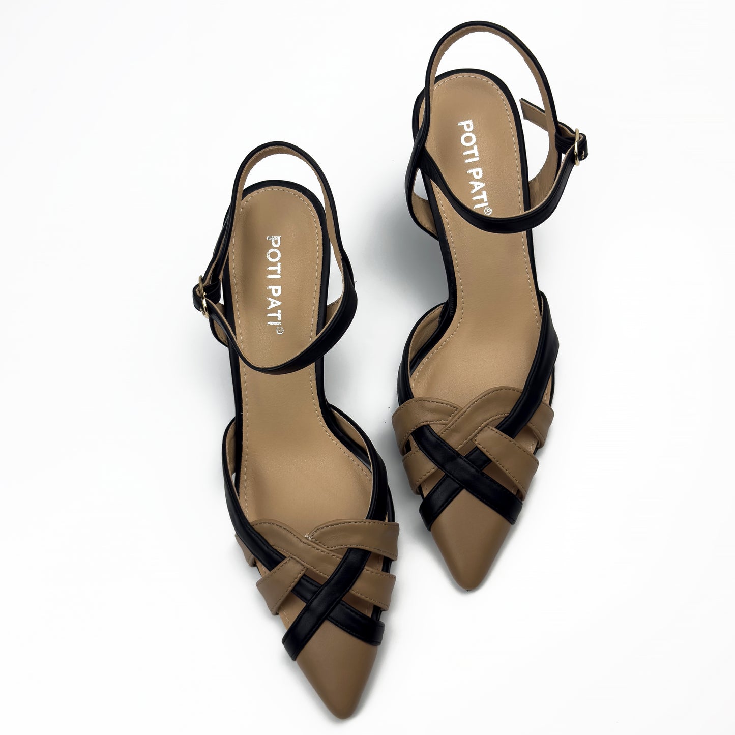 Escarpins Slingback Tressés