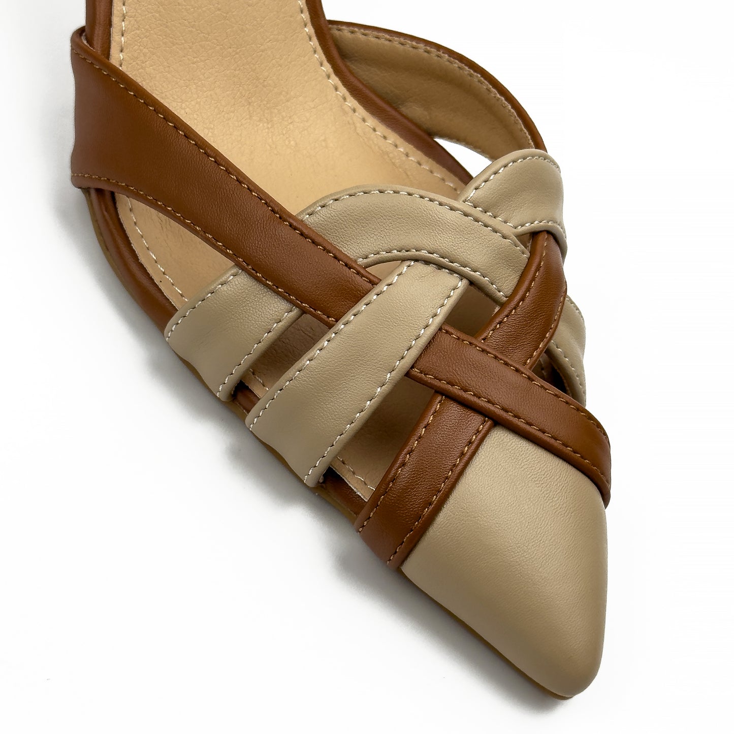 Escarpins Slingback Tressés