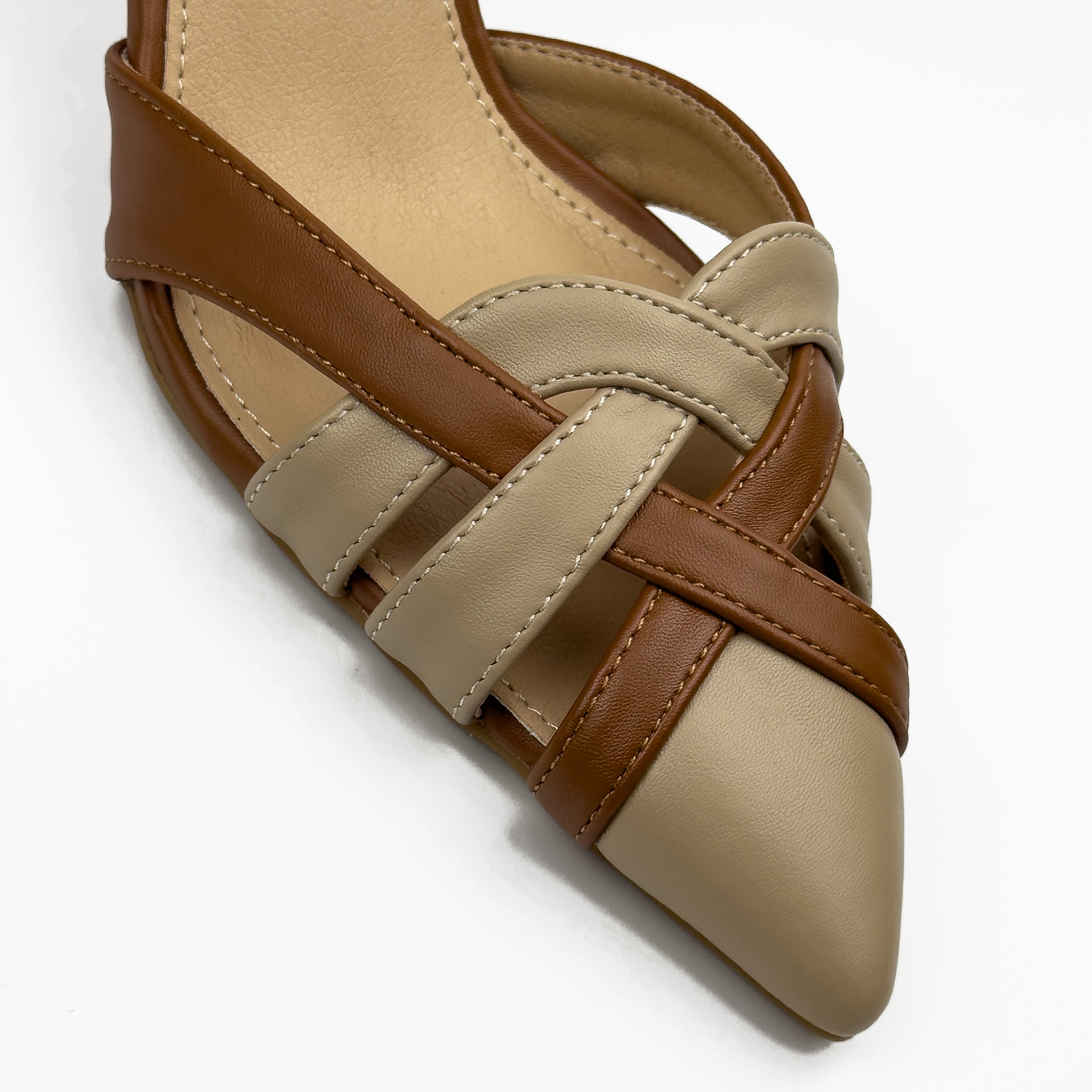 Escarpins Slingback Tressés