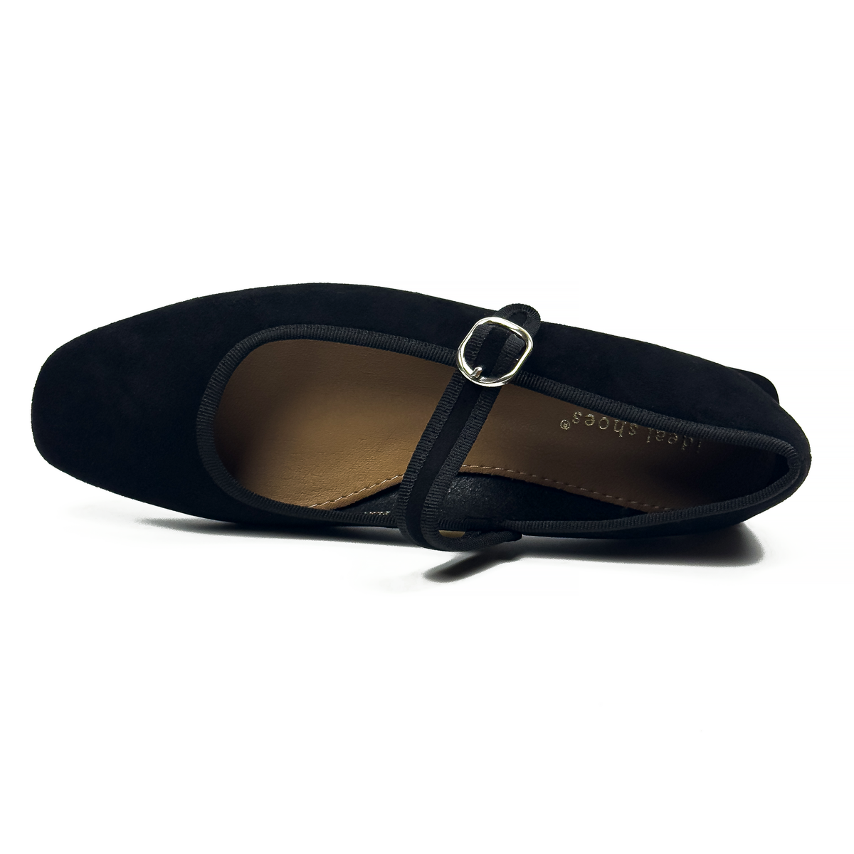 Ballerines Type Mary Jane en Suédine Douce