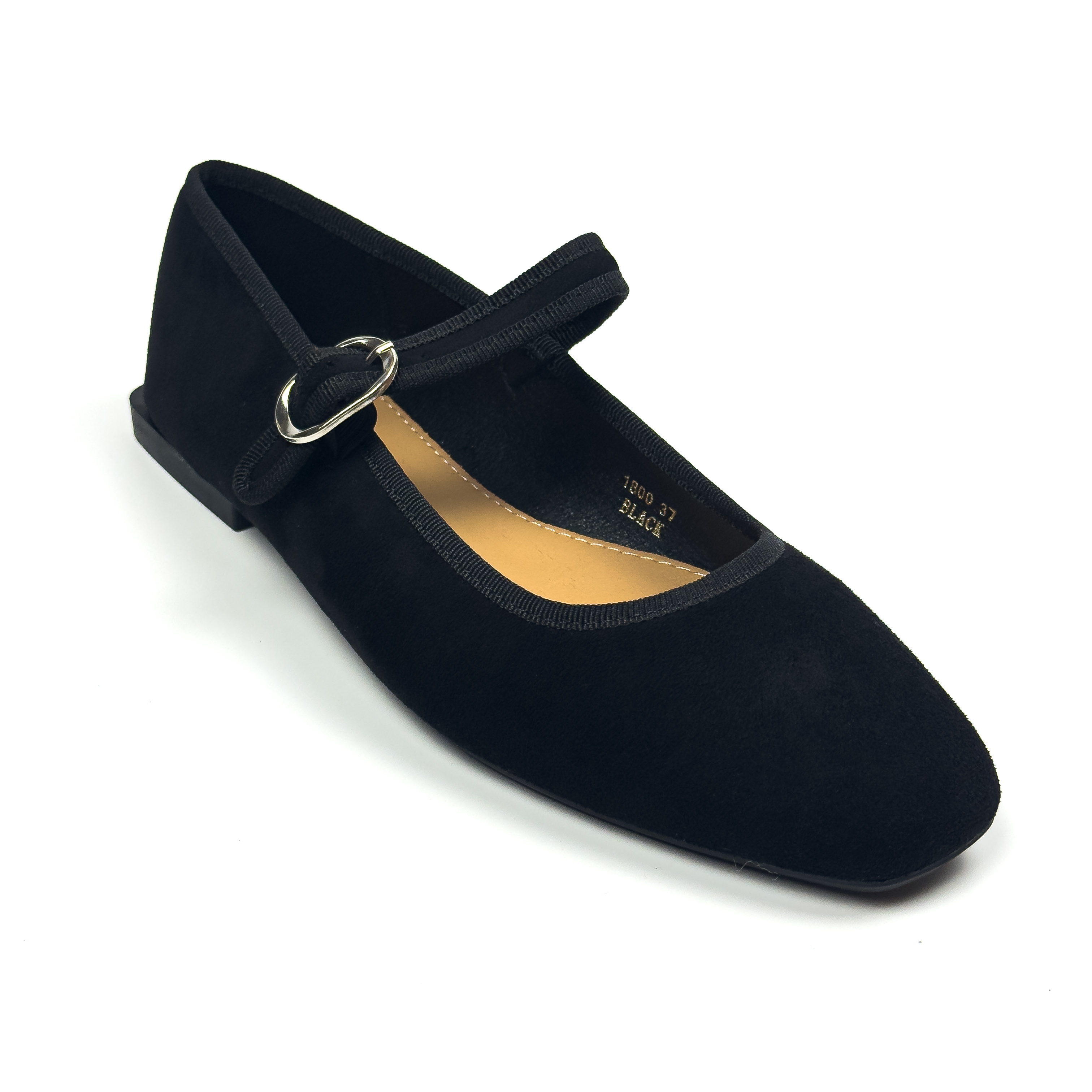 Ballerines Type Mary Jane en Suédine Douce