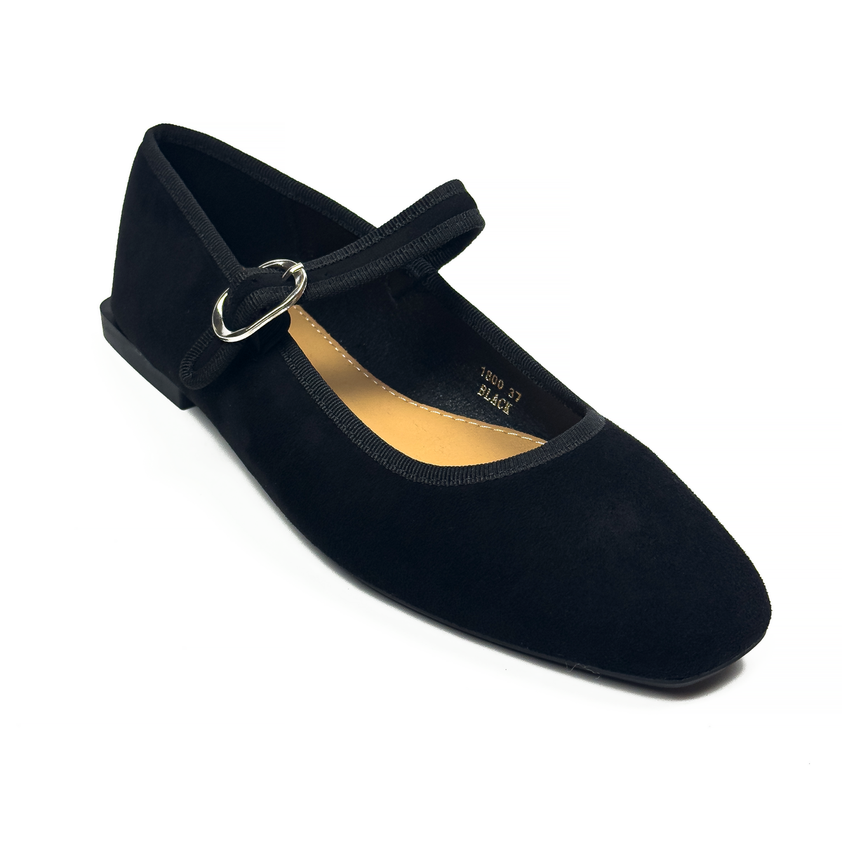 Ballerines Type Mary Jane en Suédine Douce