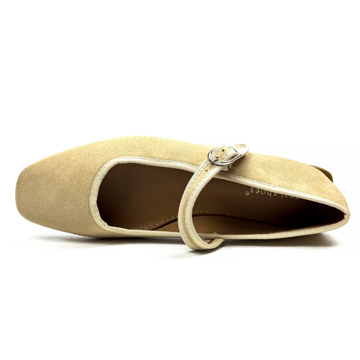Ballerines Type Mary Jane en Suédine Douce