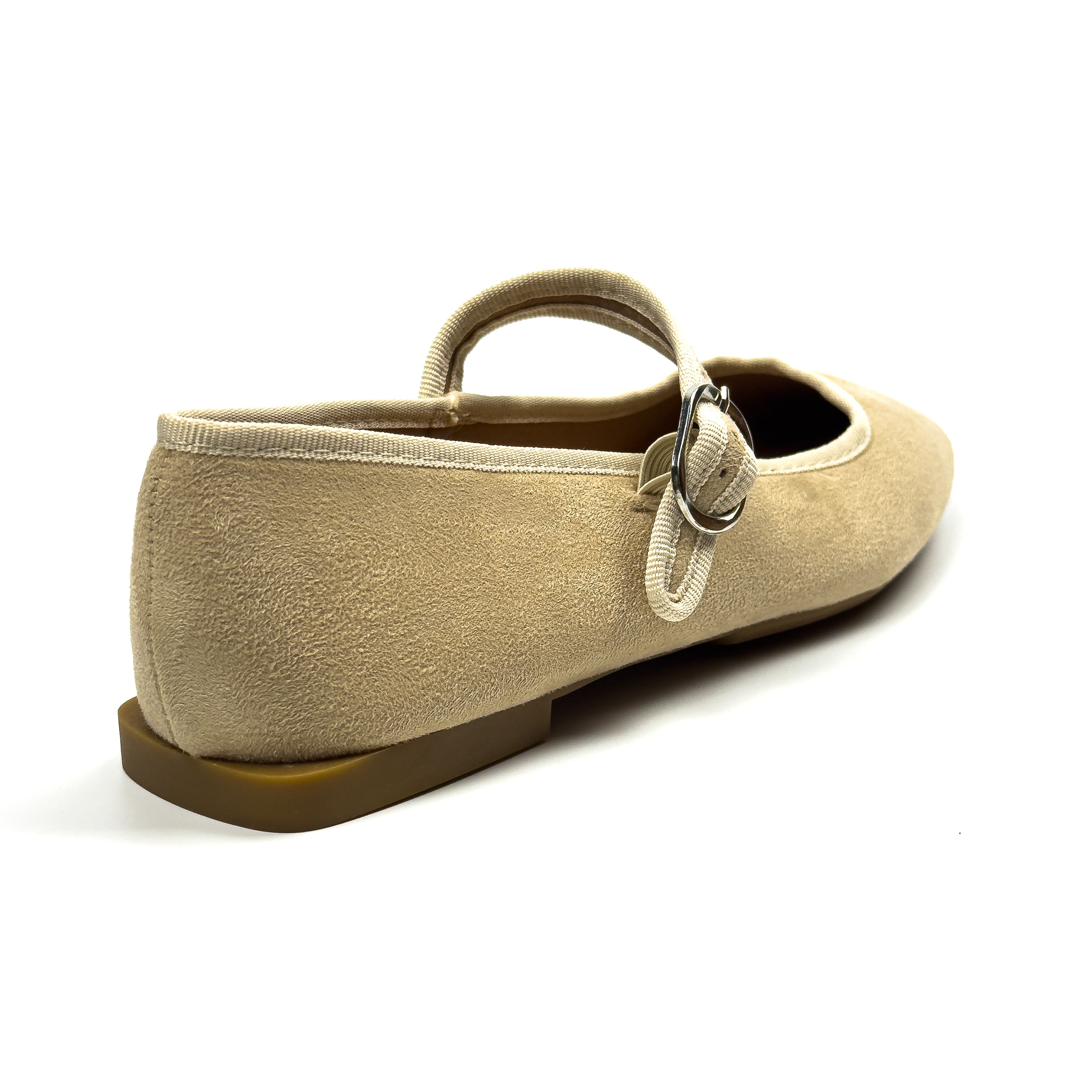 Ballerines Type Mary Jane en Suédine Douce