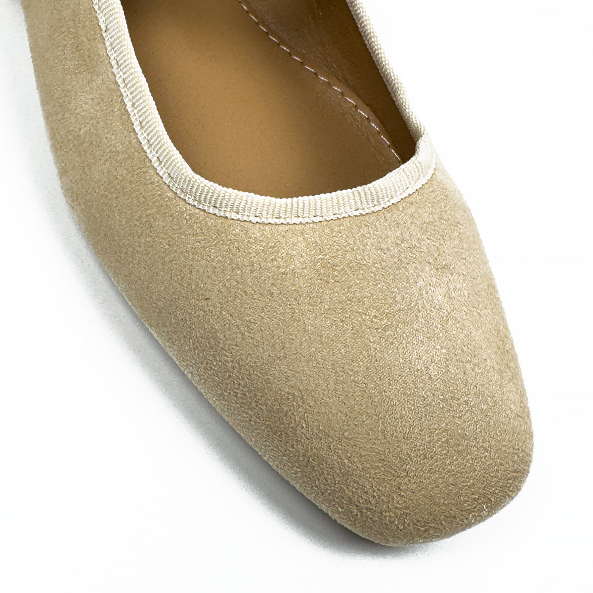 Ballerines Type Mary Jane en Suédine Douce