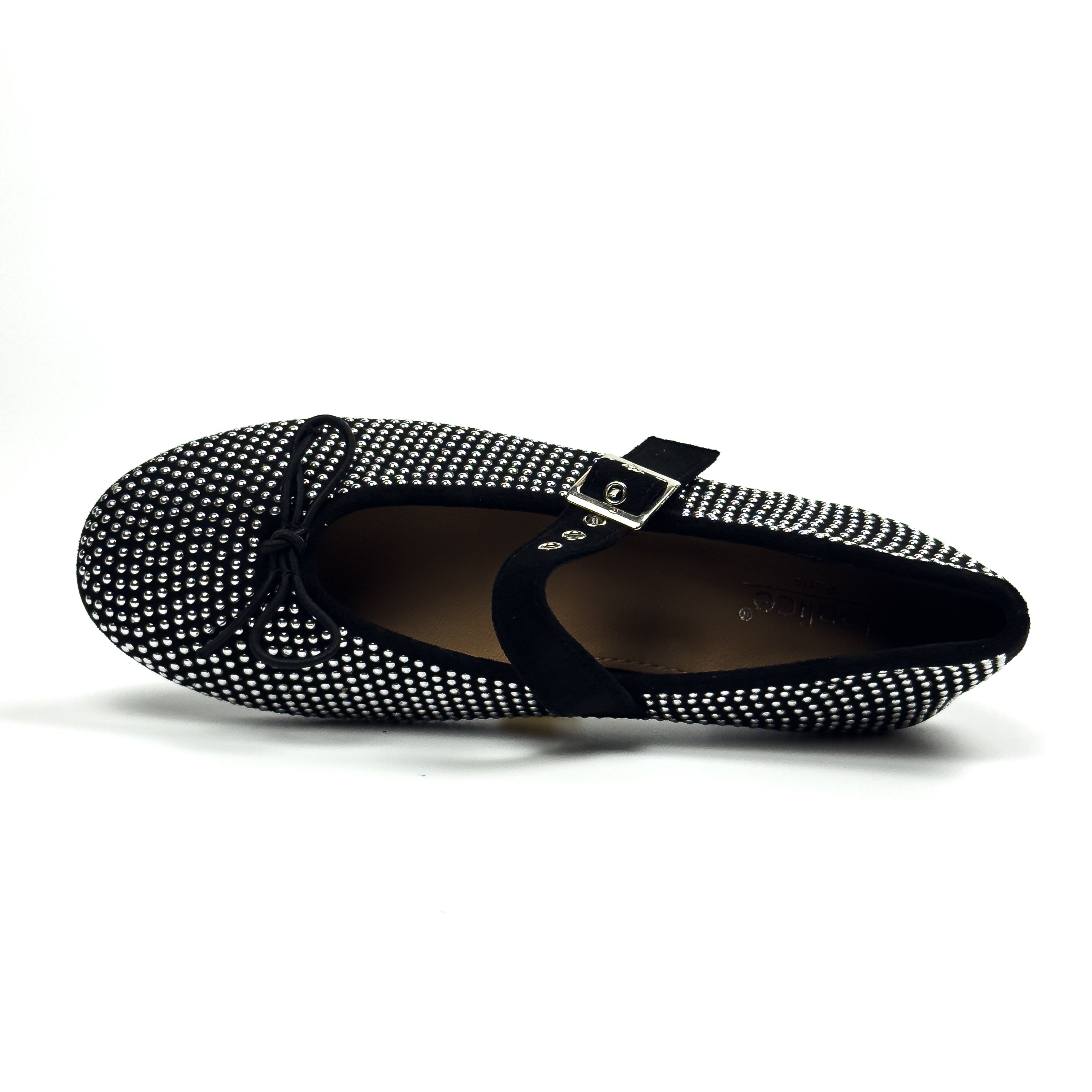 Ballerines Mary Jane Cloutées en Suédine