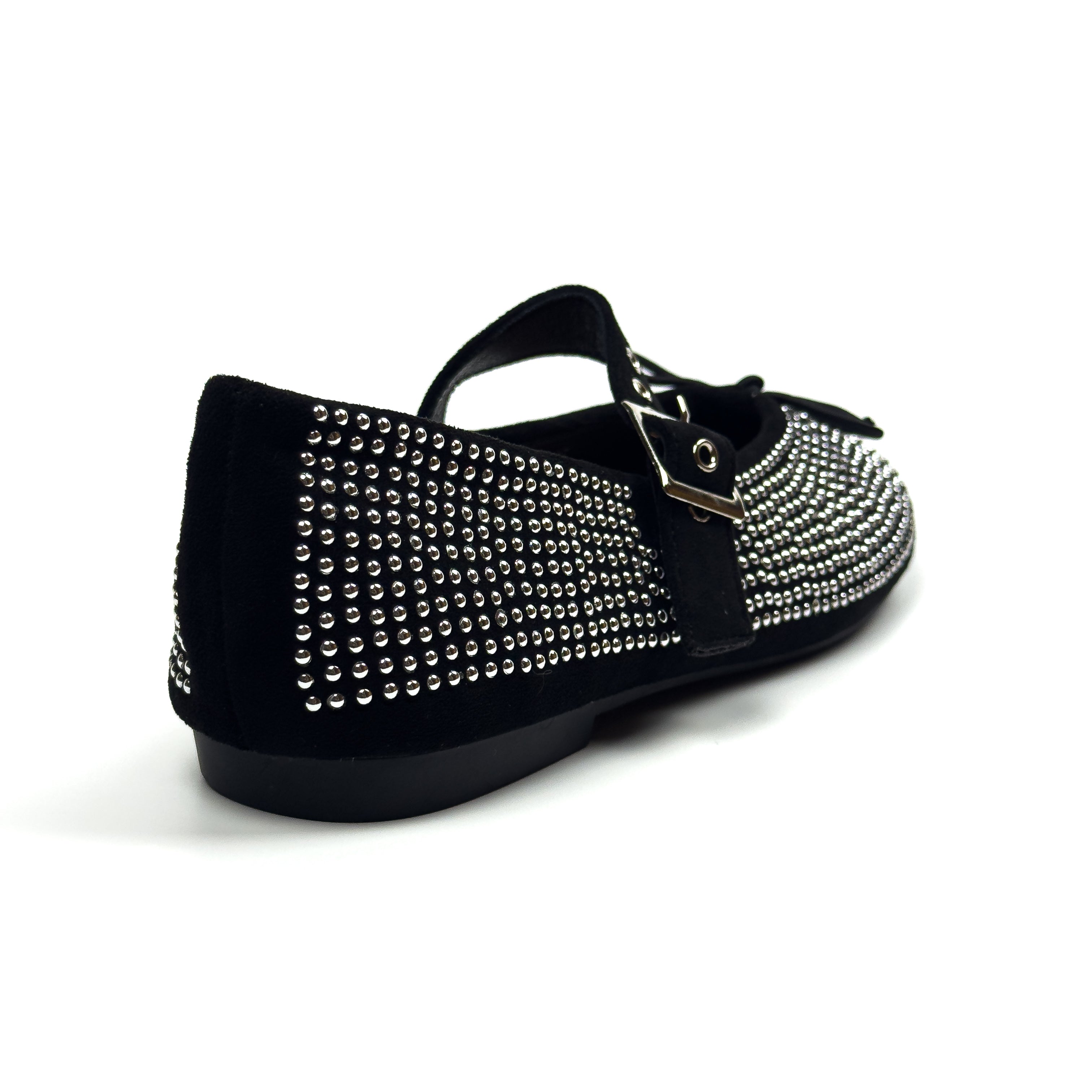 Ballerines Mary Jane Cloutées en Suédine