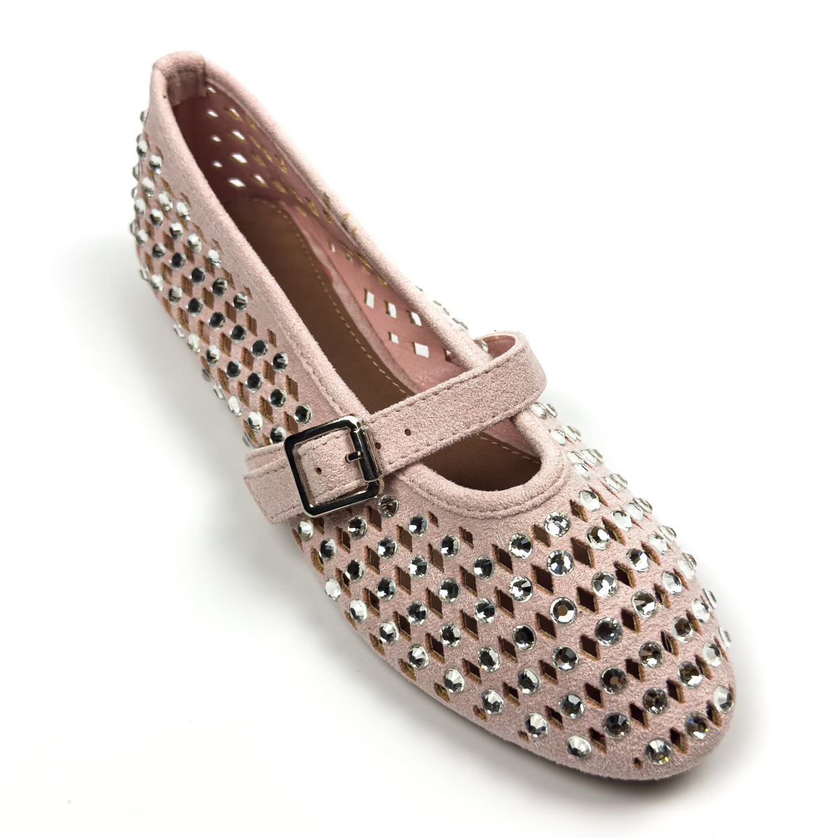 Ballerines Mary Jane Style Babies à Strass pour Femme
