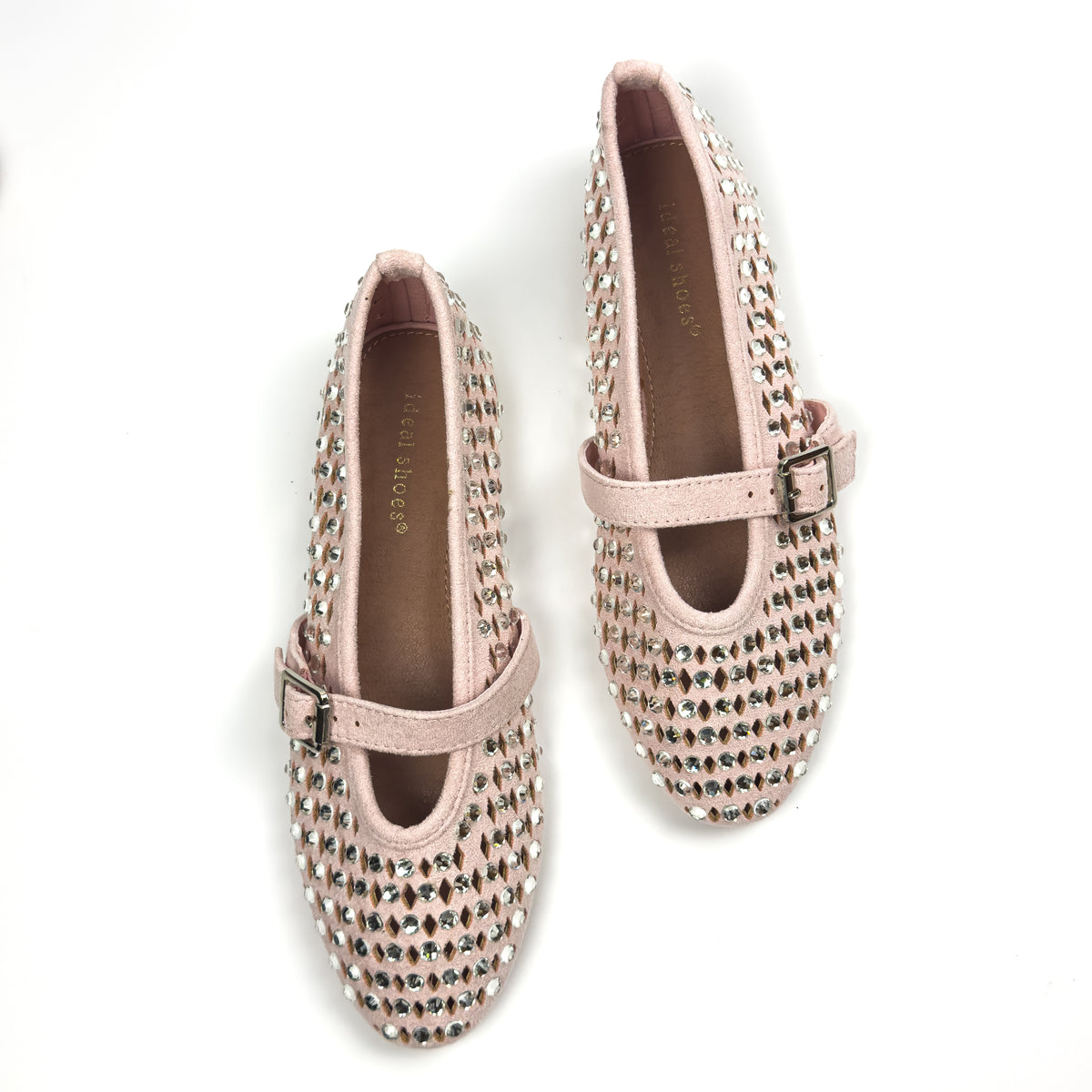 Ballerines Mary Jane Style Babies à Strass pour Femme