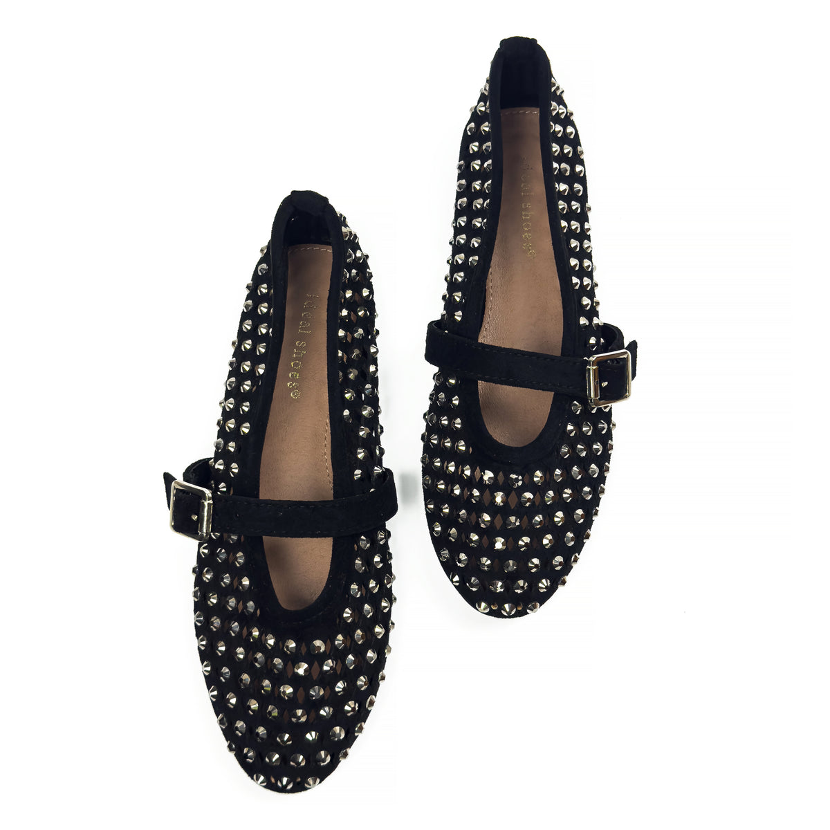 Ballerines Mary Jane Style Babies à Strass pour Femme