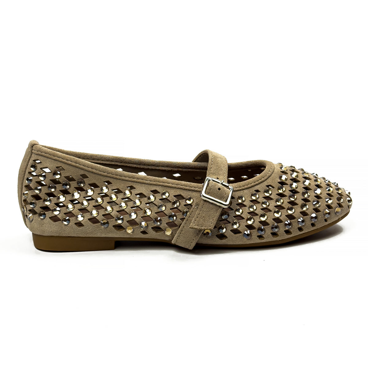 Ballerines Mary Jane Style Babies à Strass pour Femme