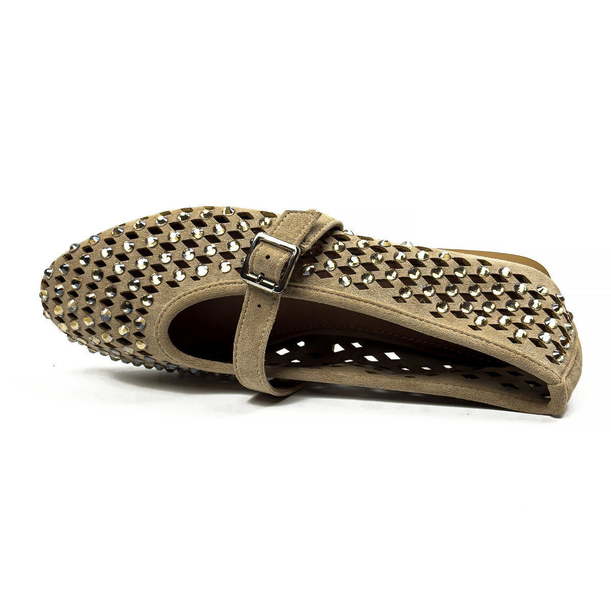 Ballerines Mary Jane Style Babies à Strass pour Femme