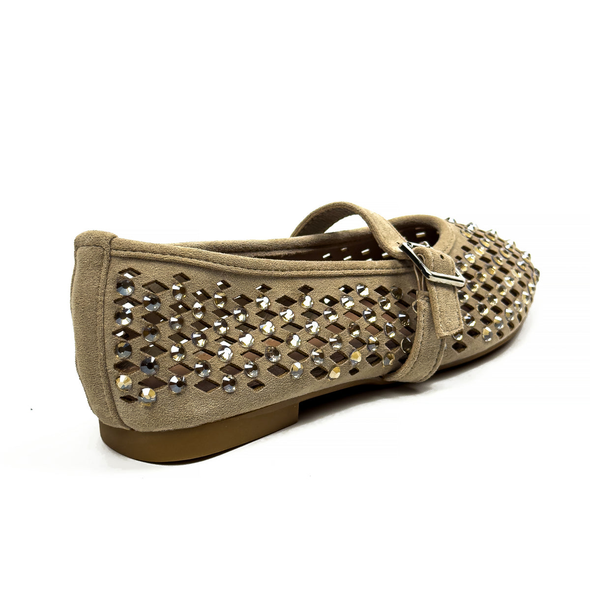 Ballerines Mary Jane Style Babies à Strass pour Femme