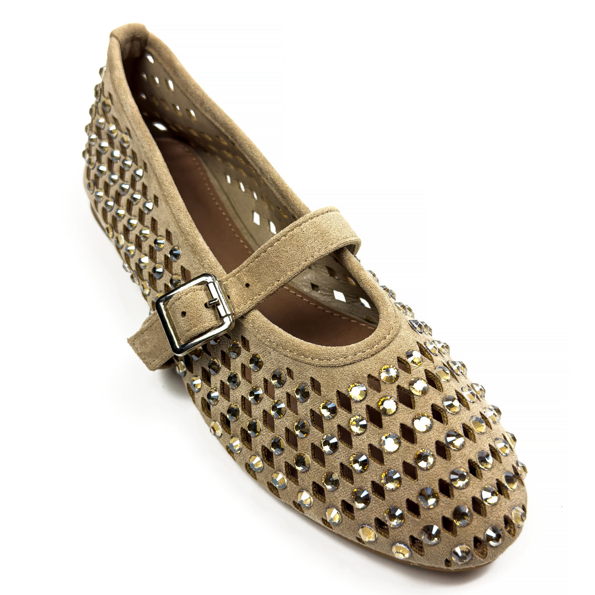 Ballerines Mary Jane Style Babies à Strass pour Femme