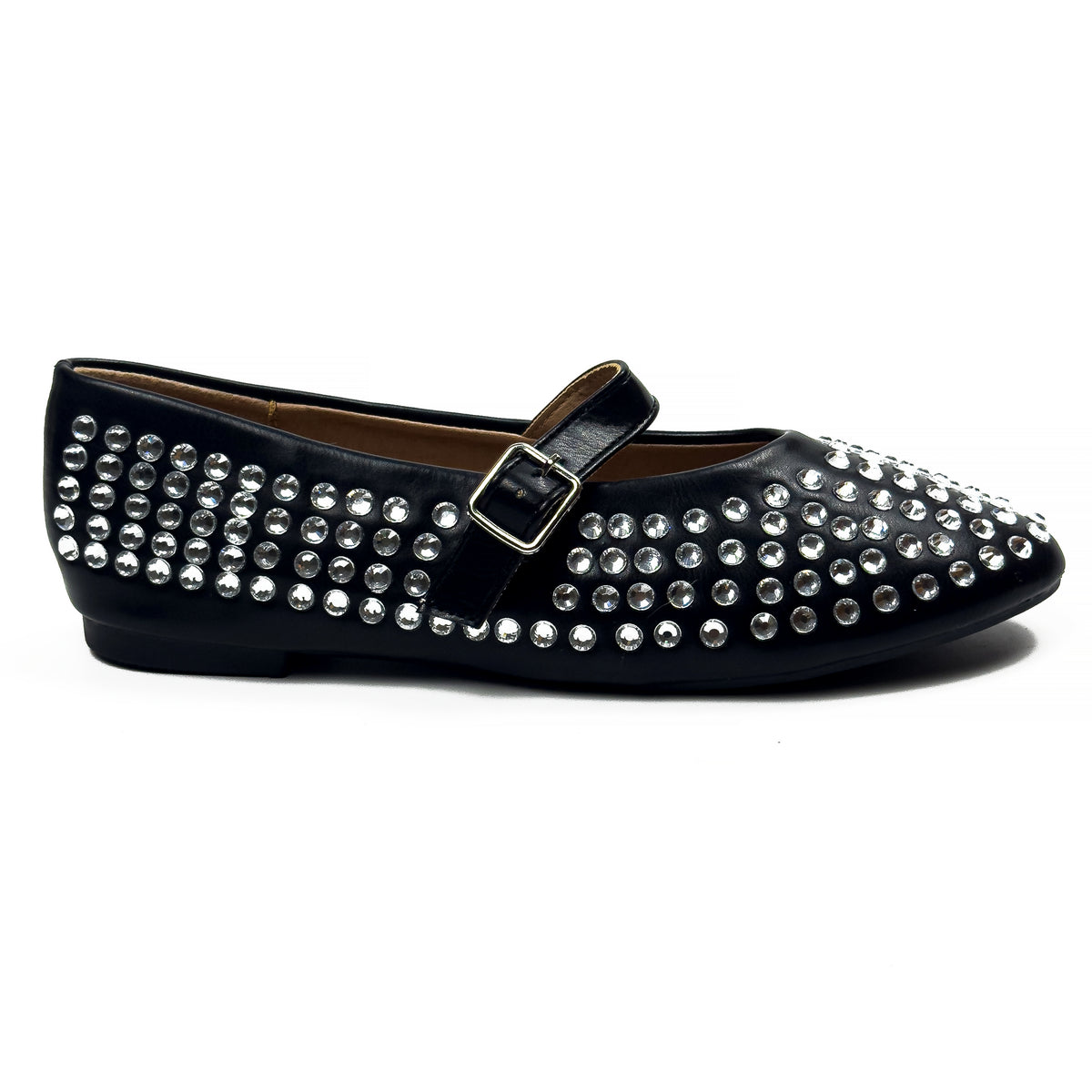 Ballerines Mary Jane Style Babies à Strass pour Femme