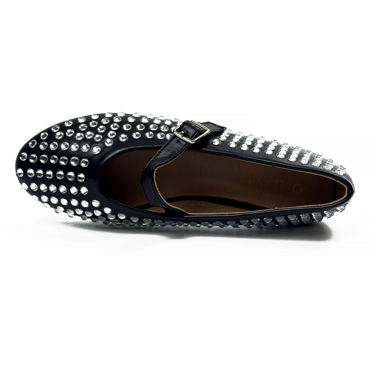 Ballerines Mary Jane Style Babies à Strass pour Femme