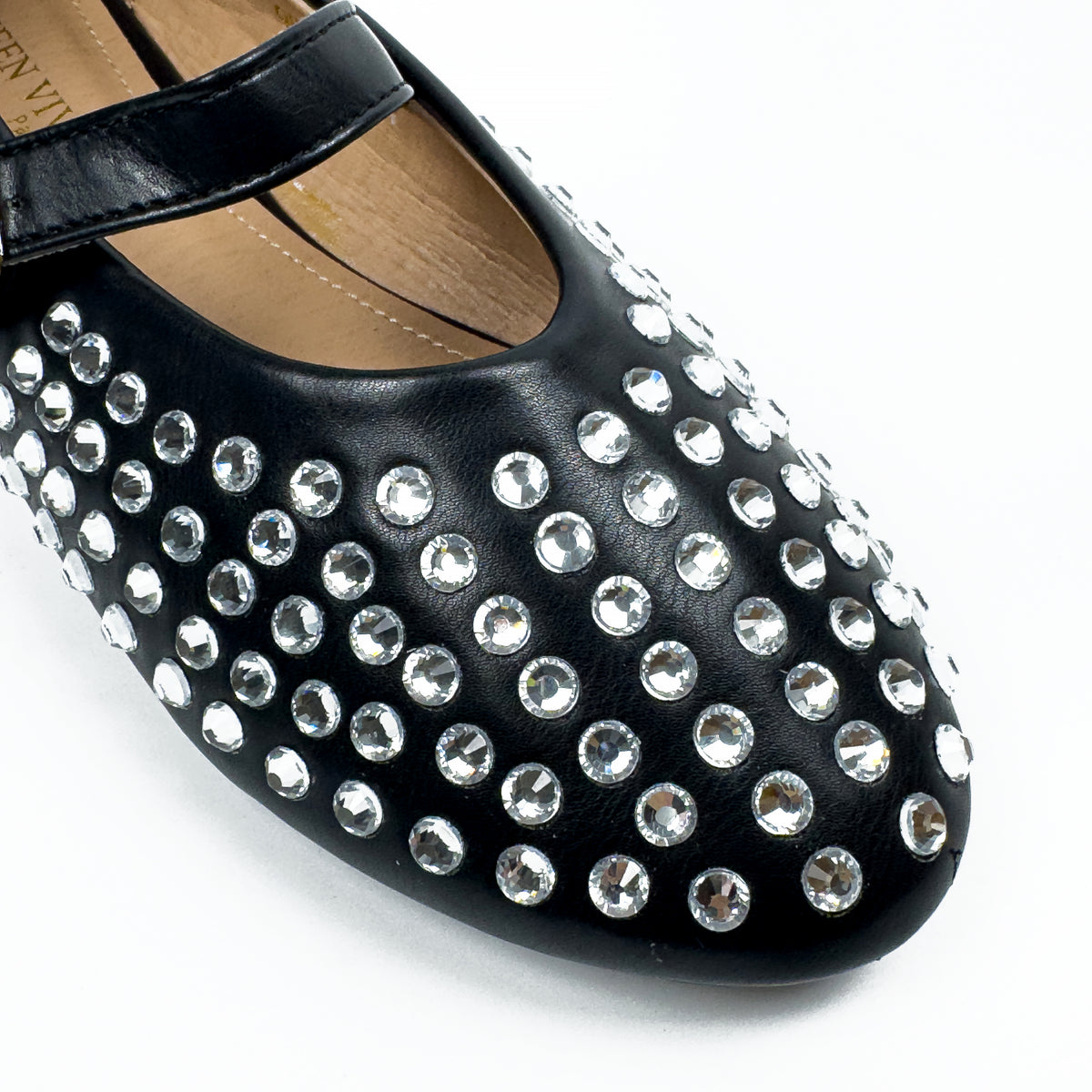 Ballerines Mary Jane Style Babies à Strass pour Femme