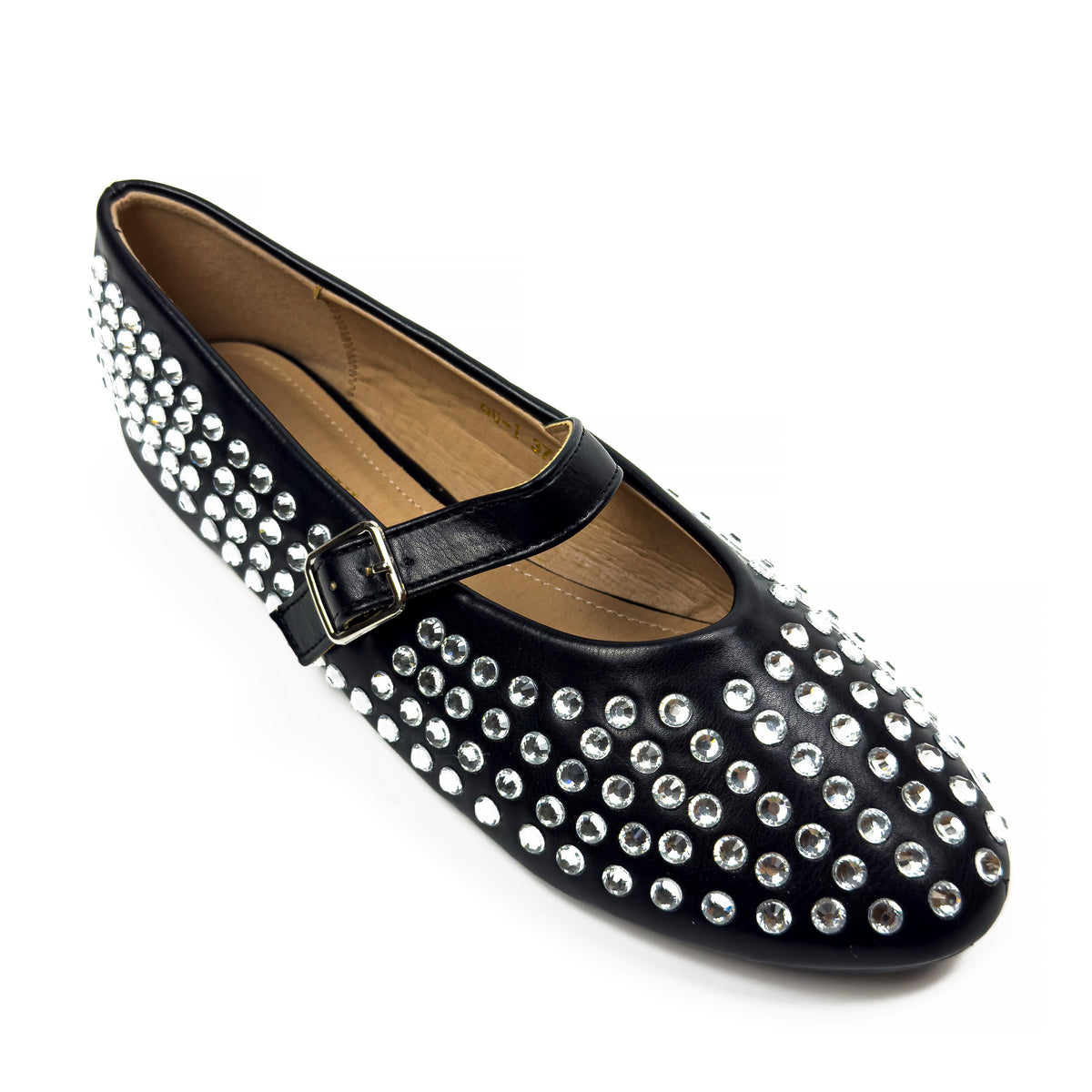 Ballerines Mary Jane Style Babies à Strass pour Femme
