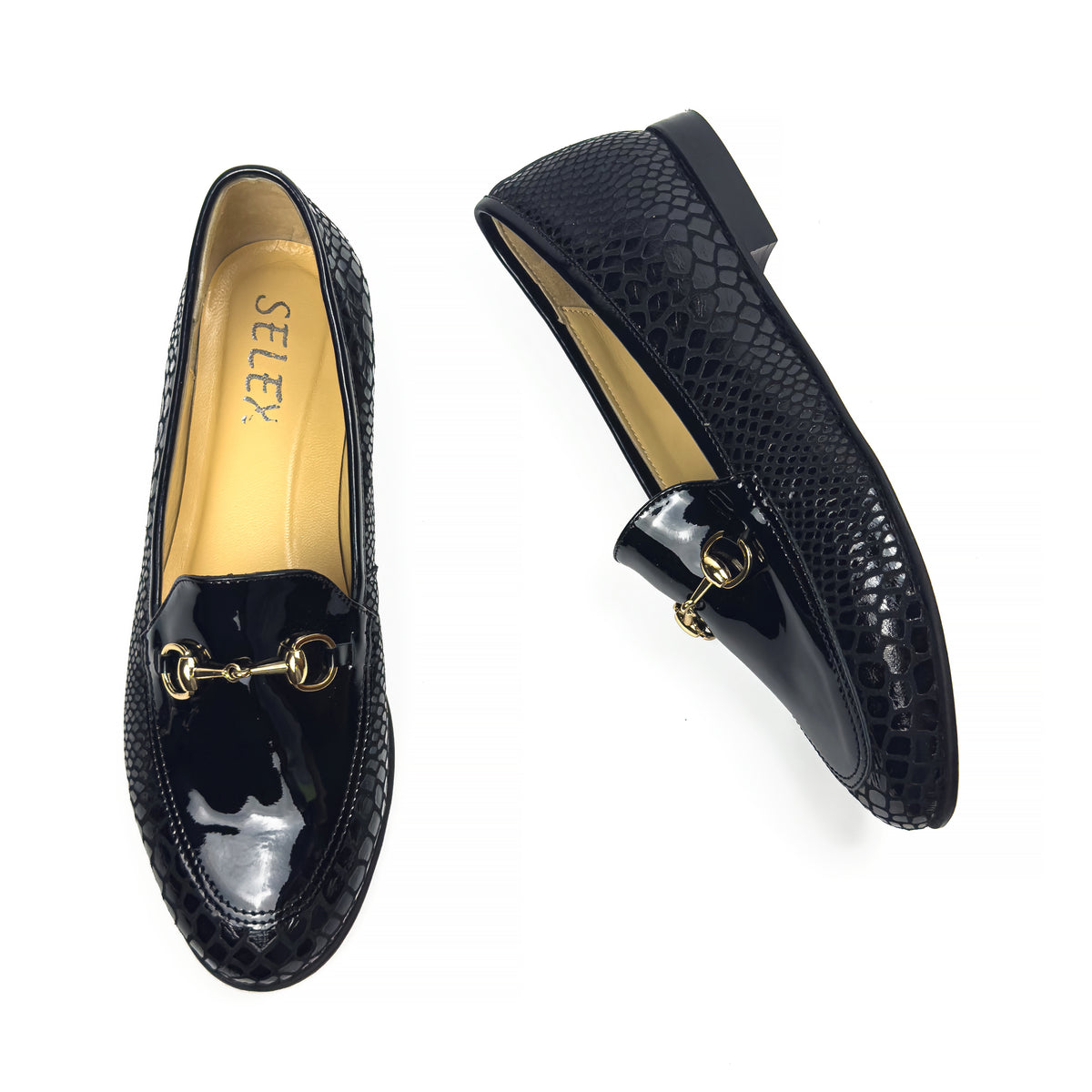 Mocassins à Mors en Vrai Cuir pour Femme