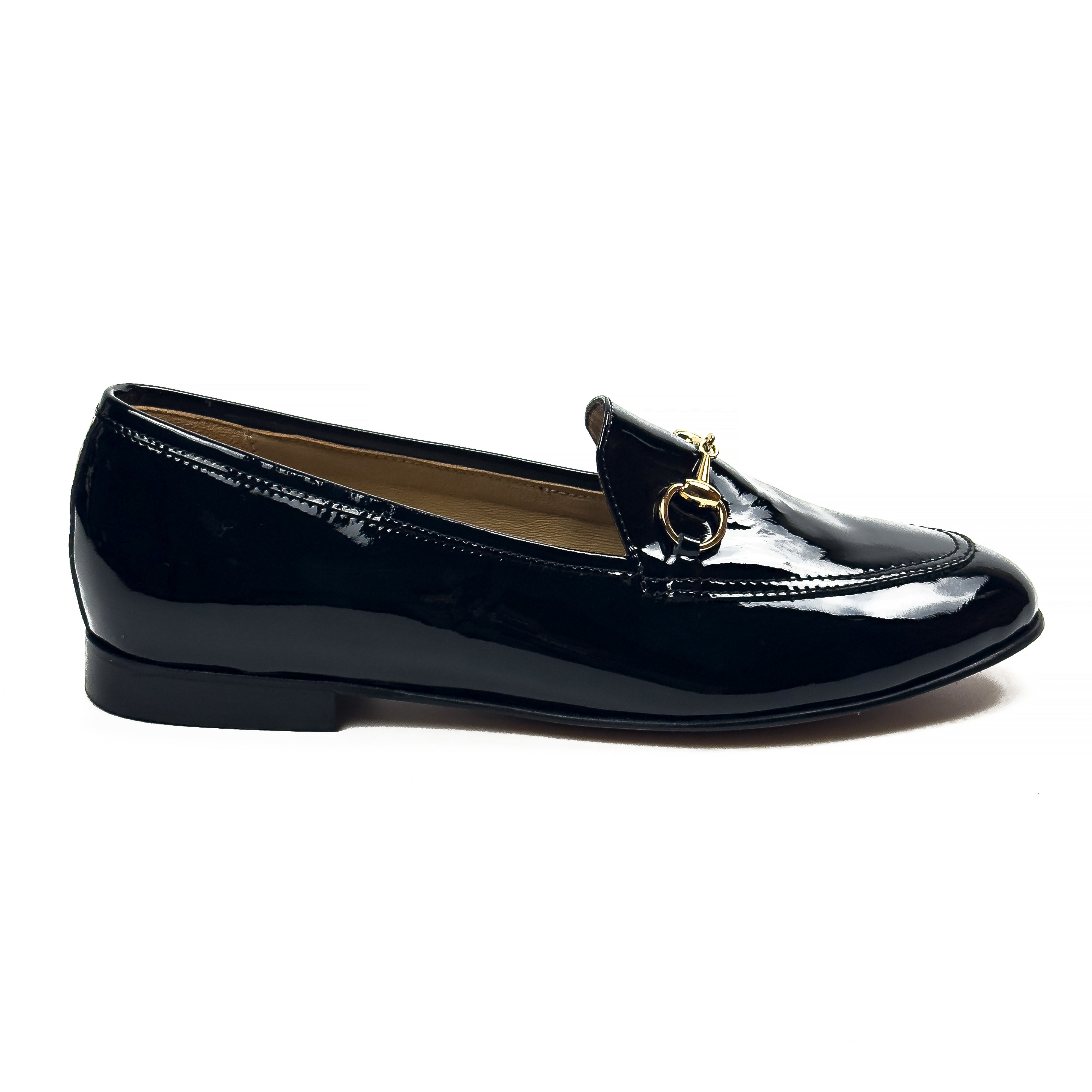 Mocassins Classiques pour Femme en Vrai Cuir Verni