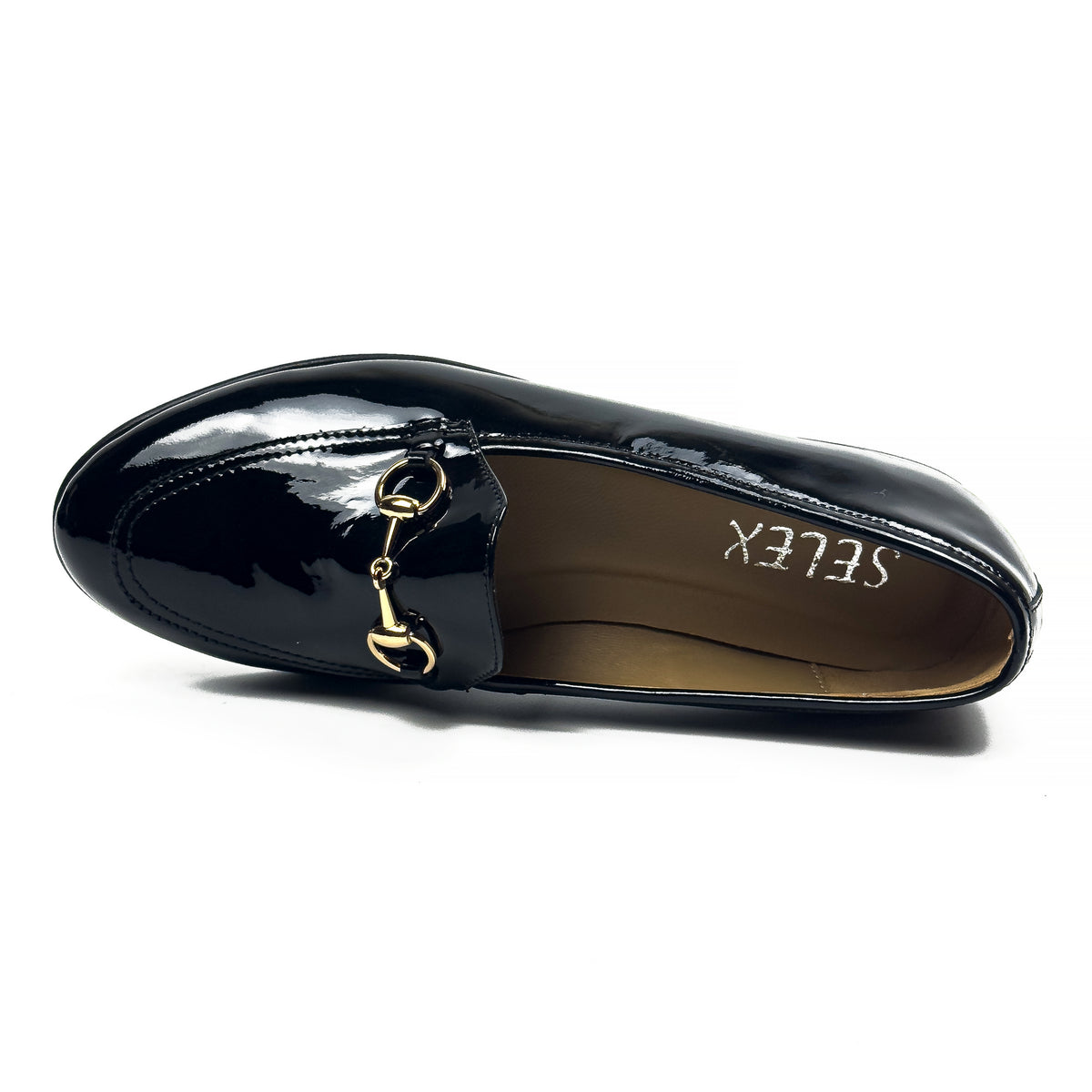 Mocassins Classiques pour Femme en Vrai Cuir Verni