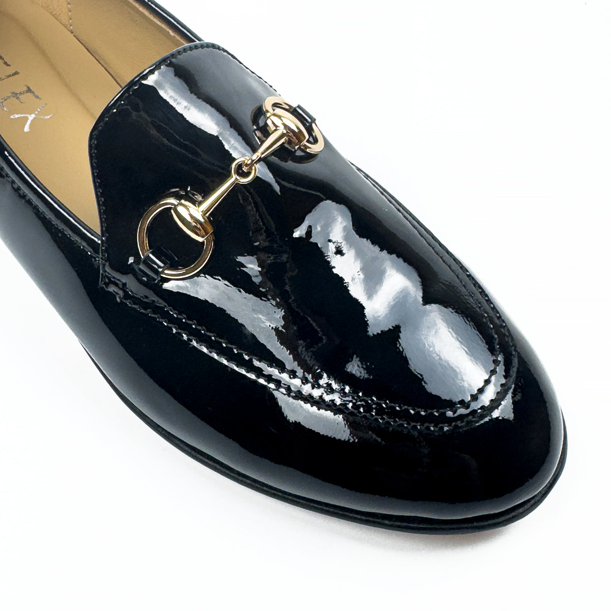 Mocassins Classiques pour Femme en Vrai Cuir Verni
