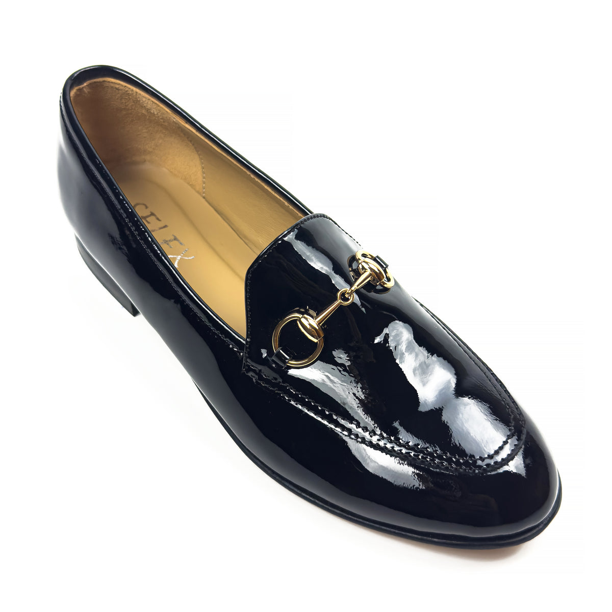 Mocassins Classiques pour Femme en Vrai Cuir Verni