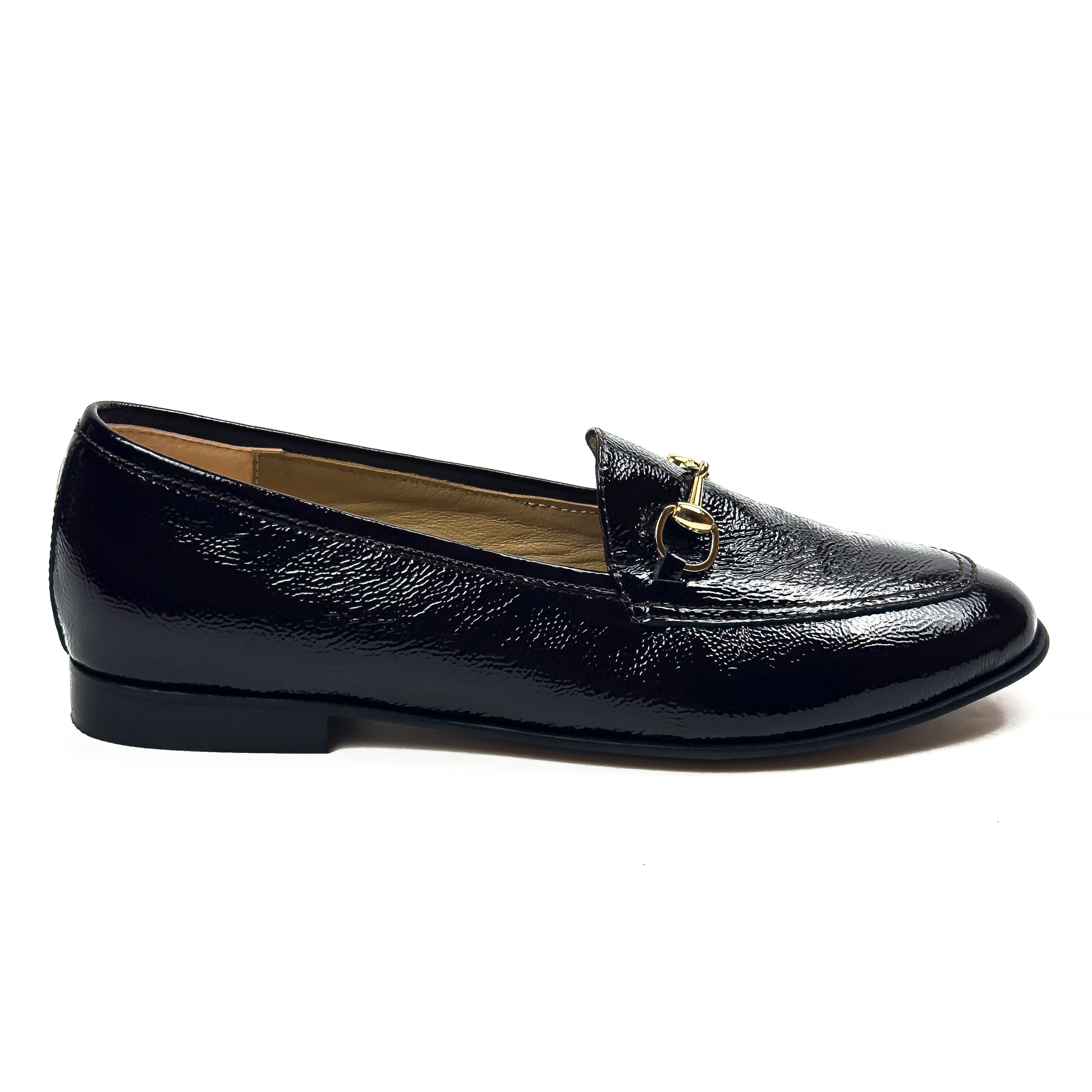 Mocassins Classiques pour Femme en Vrai Cuir Verni