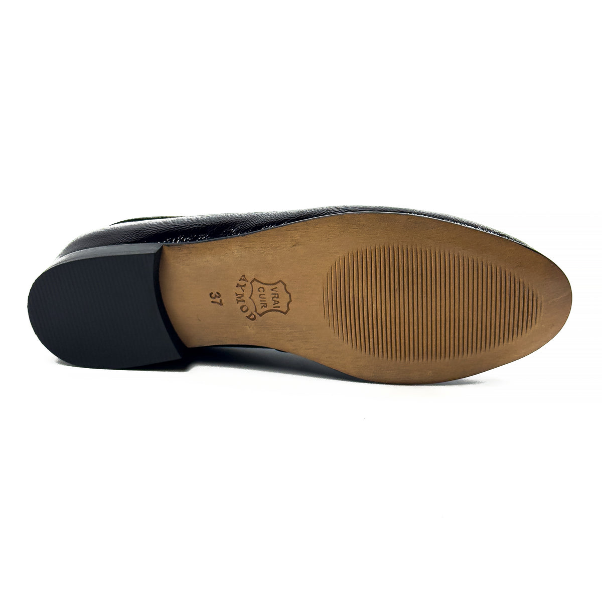 Mocassins Classiques pour Femme en Vrai Cuir Verni