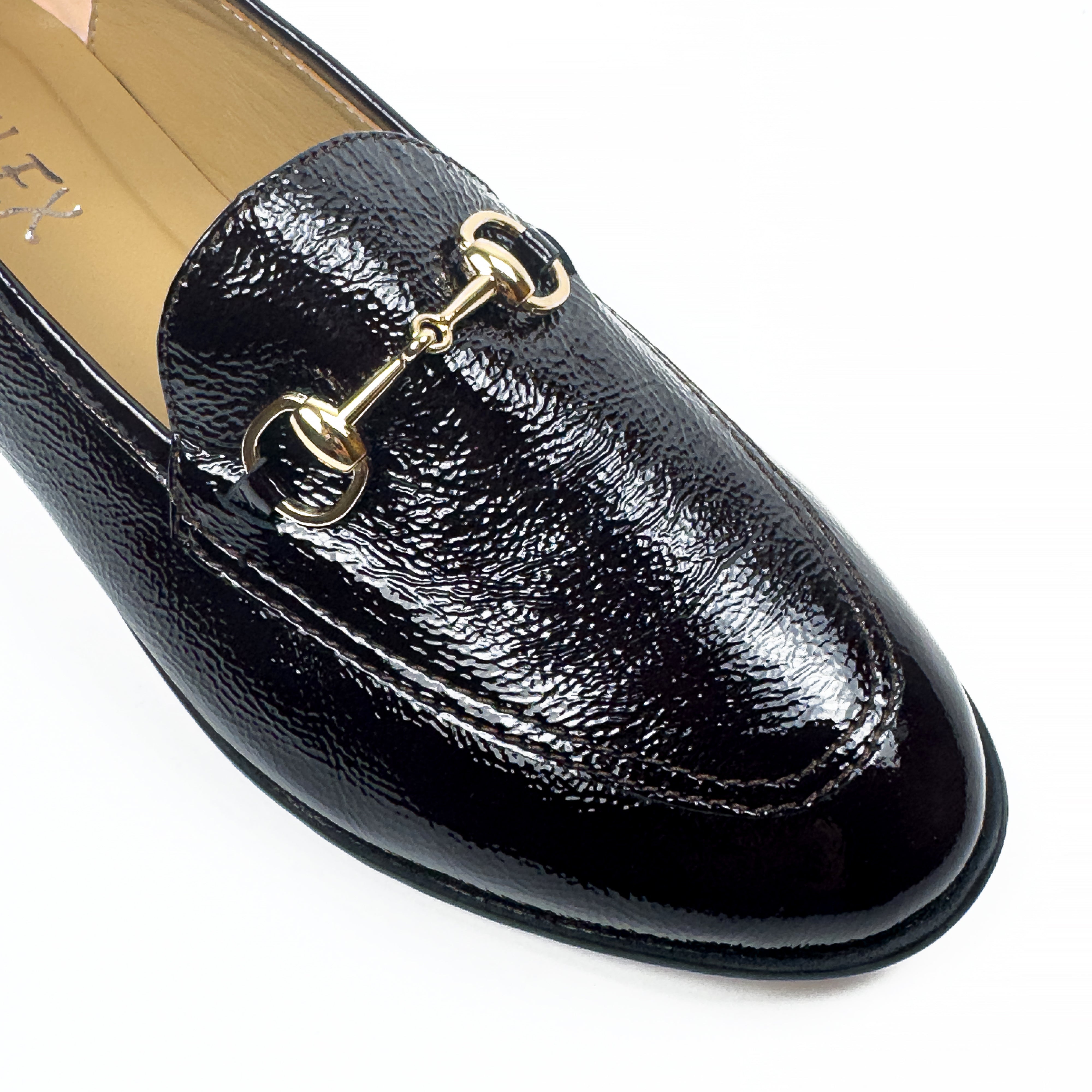 Mocassins Classiques pour Femme en Vrai Cuir Verni