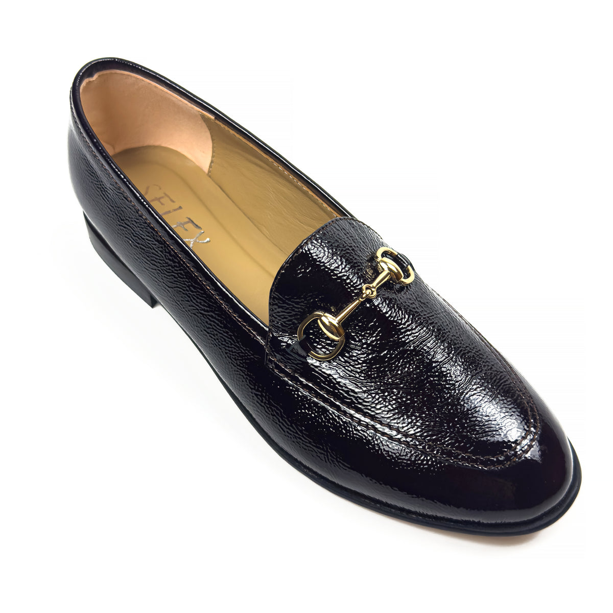 Mocassins Classiques pour Femme en Vrai Cuir Verni